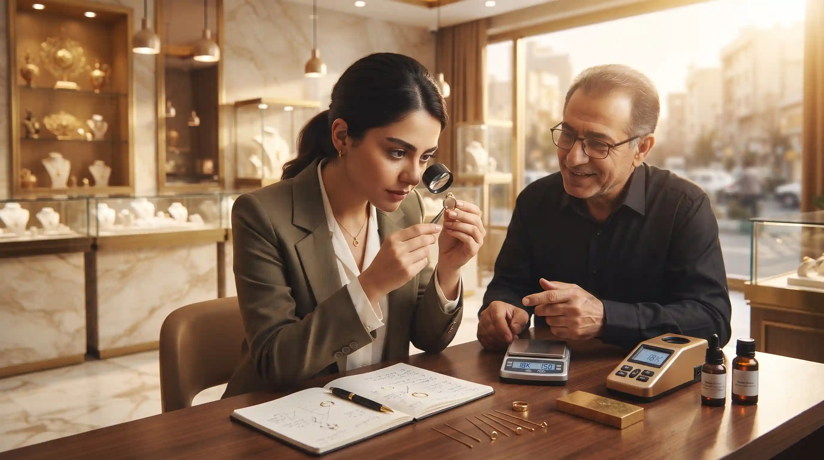💎 عیارسنجی و قیمت&zwnj;گذاری تخصصی طلا