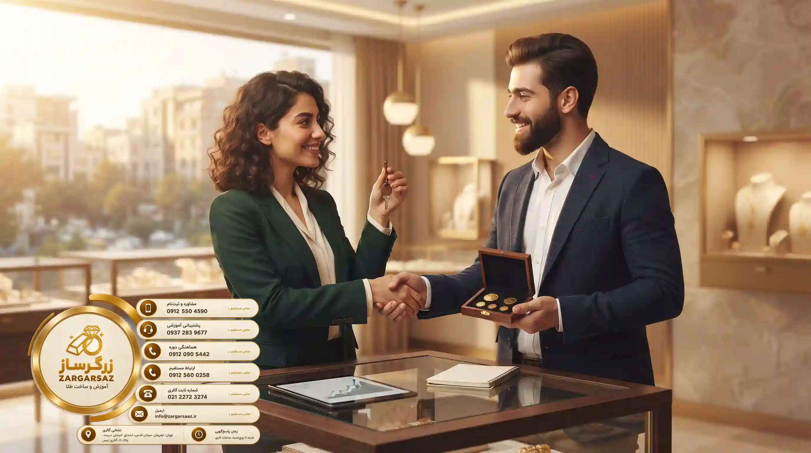 دوره طلافروشي زرگرساز: راهنماي كامل فروش طلاي آنلاين امن