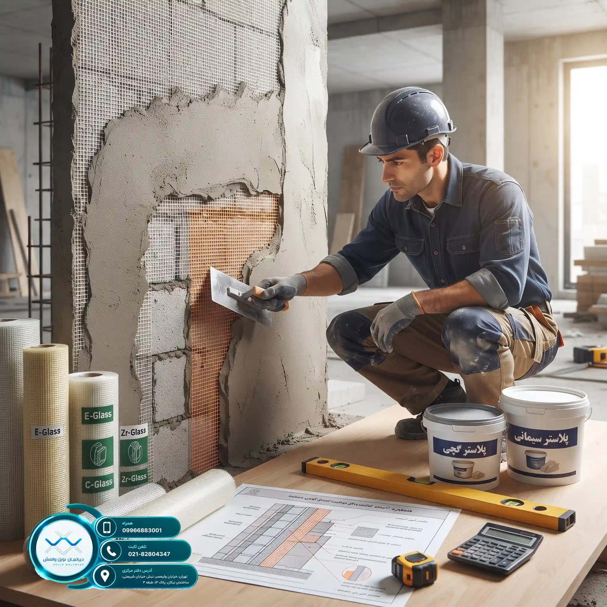 بهبود کیفیت و هزینه اجرای وال مش در دپارتمان نوین وال مش ما