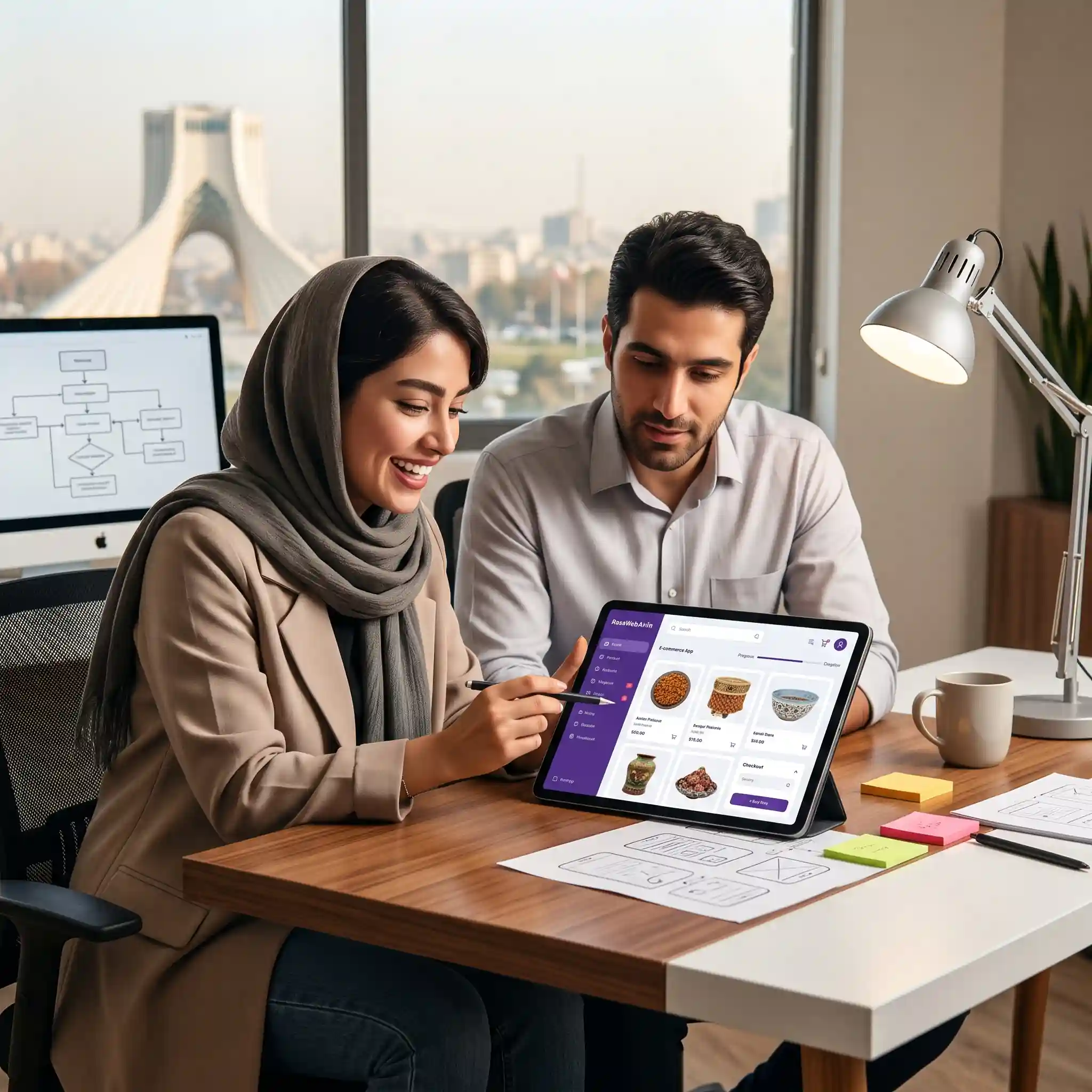 اوج لذت کار با سایت شما از طریق طراحی UI و UX خیرهکننده