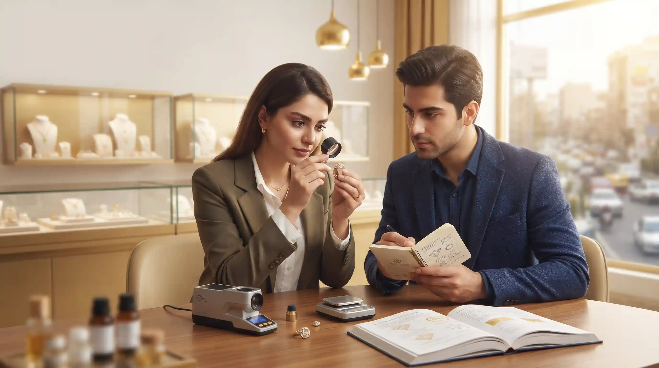 ⚖️ عیارسنجی و شناخت فلزات گرانبها در مسیر یادگیری