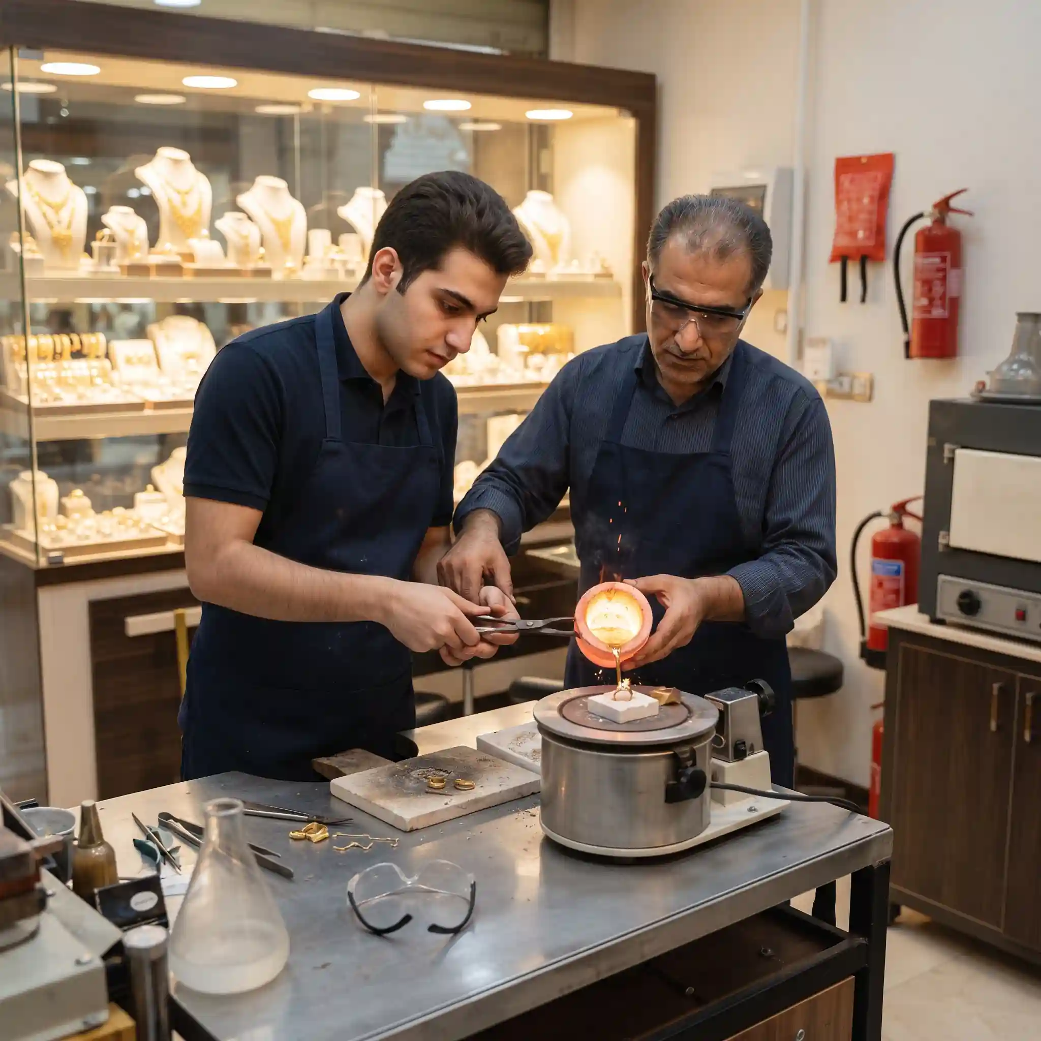 آموزش طلافروشی تخصصی ذوب و ریختهگری طلا