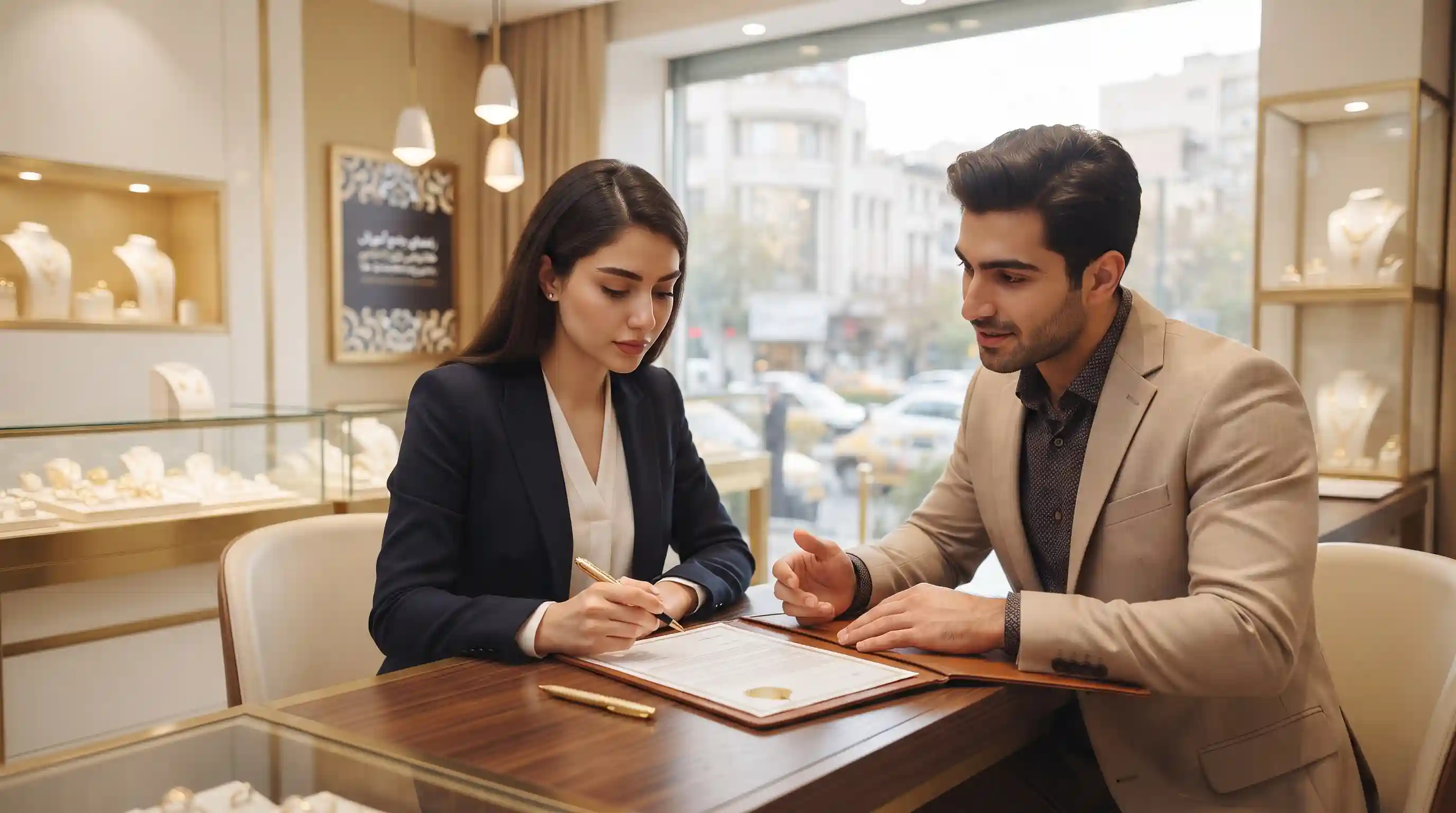📝 اصول قانونی، دریافت مجوزها و تنظیم قراردادهای طلافروشی