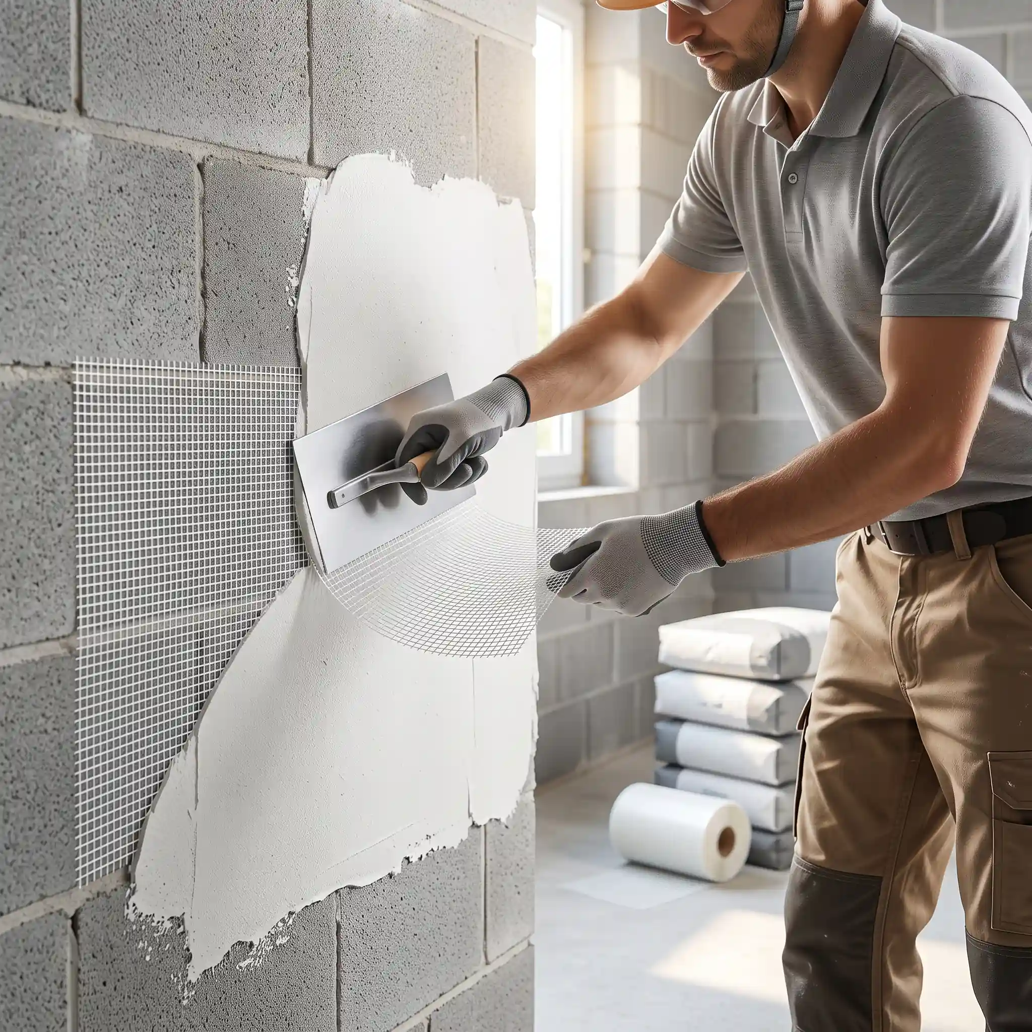 روش تسلیح دیوار با مش فایبرگلاس و پلاستر انتخاب مهندسان