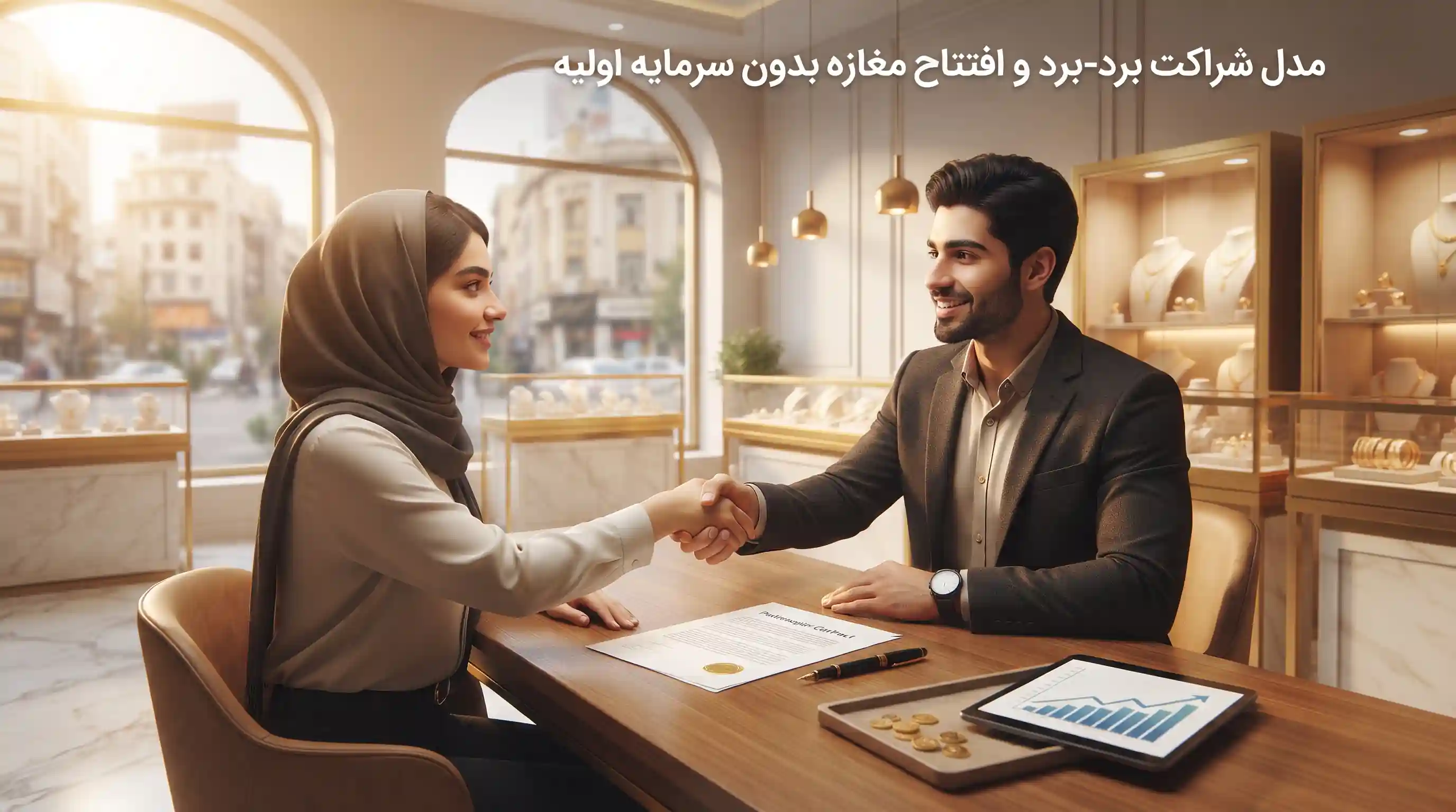 🤝 مدل شراکت برد-برد و افتتاح مغازه بدون سرمایه اولیه