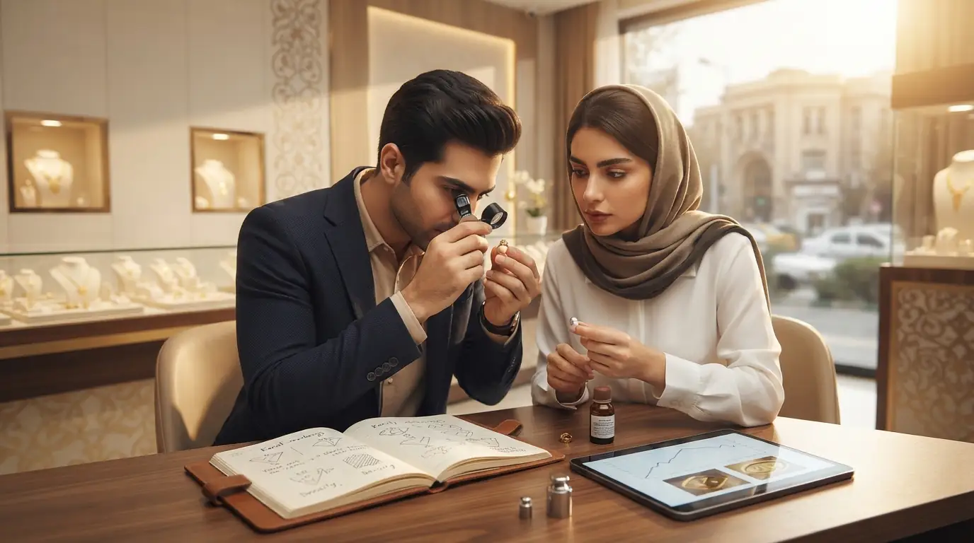 🔍 شناسایی طلاهای تقلبی و روشهای تست عیار