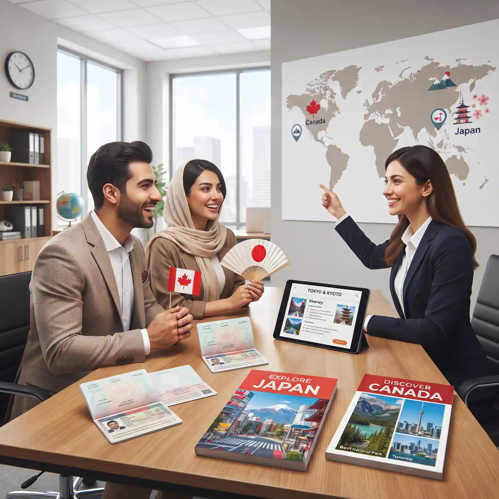 نحوه گرفتن ویزای توریستی کانادا و تورهای گردشگری ژاپن