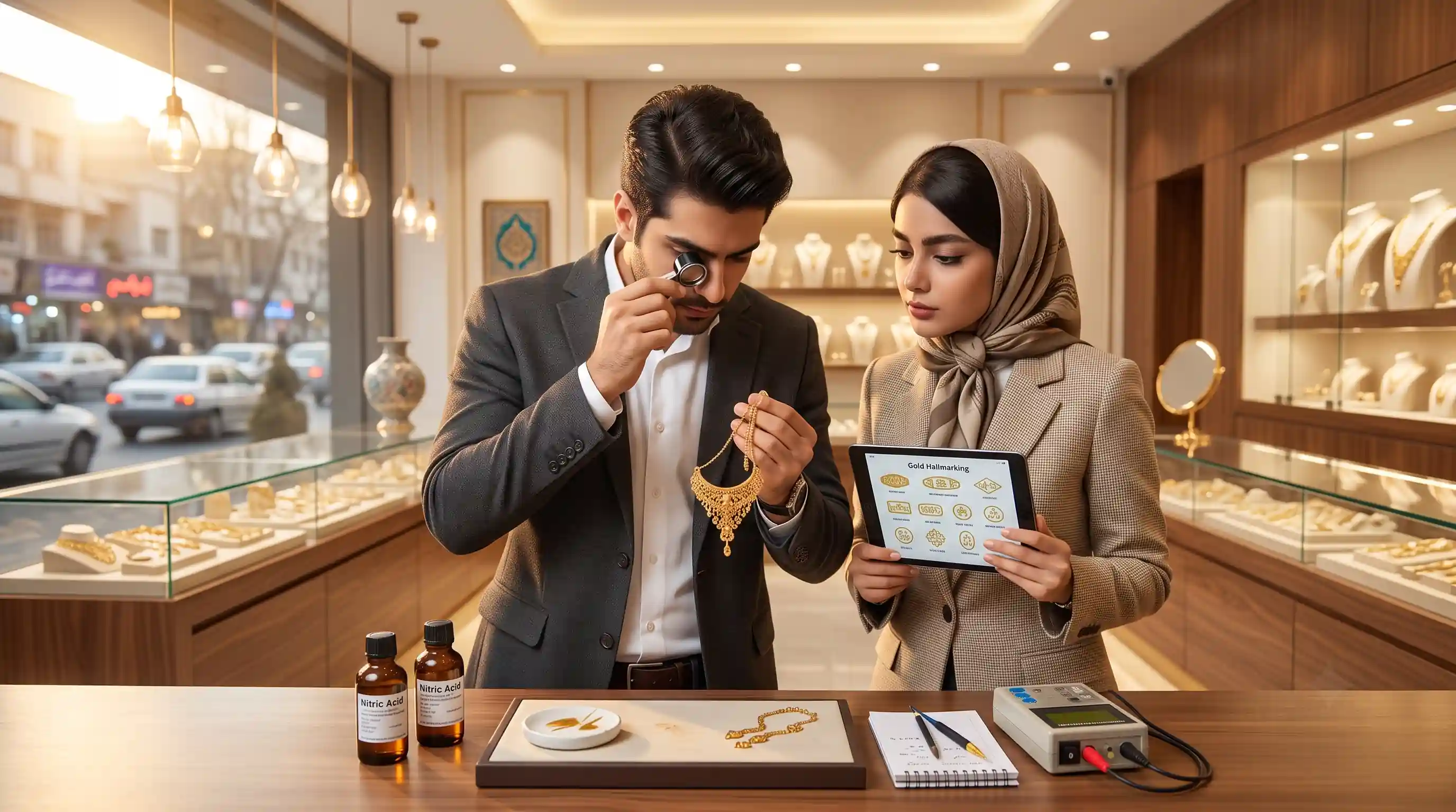 🛡️ امنیت مغازه طلافروشی و پیشگیری از کلاهبرداری و طلای تقلبی