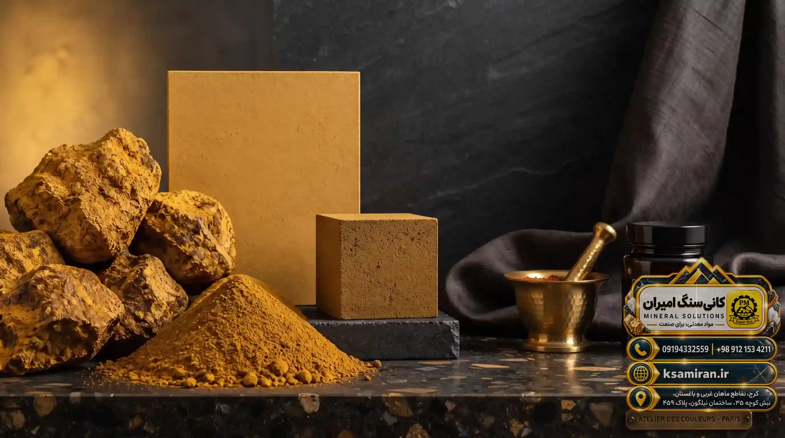 ویژگی‌های فیزیکی و شیمیایی اکسید لیمونیت (گل ماش)
