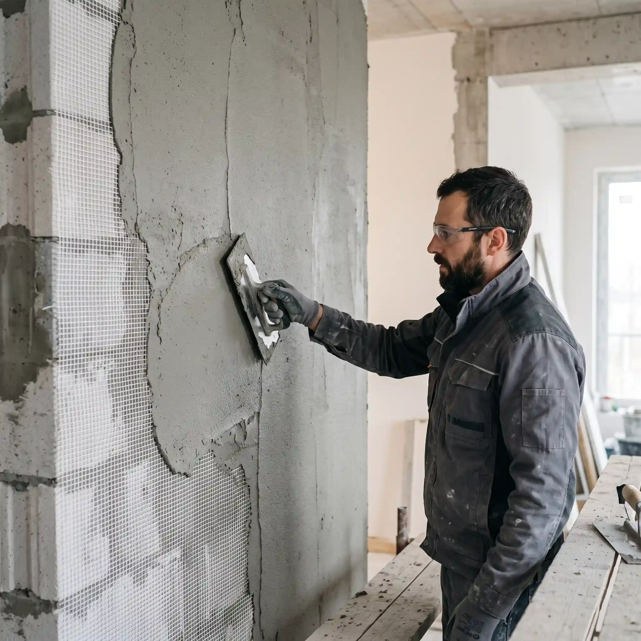 خرید پلاستر پایه سیمانی نوین وال مش برای خانه و قدرت عمارت