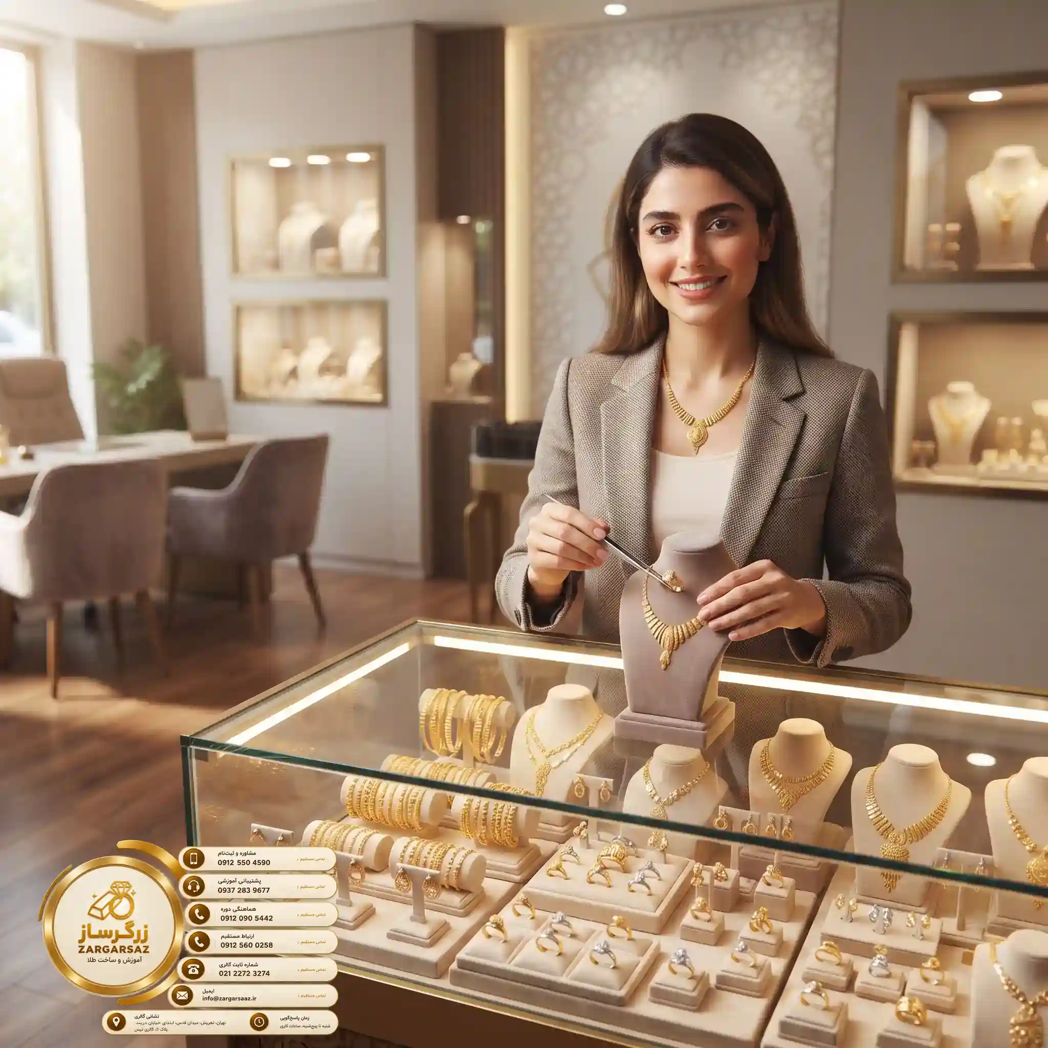 مهارتهای اشتغال آینده با آموزش طلافروشی زرگرساز تخصصی