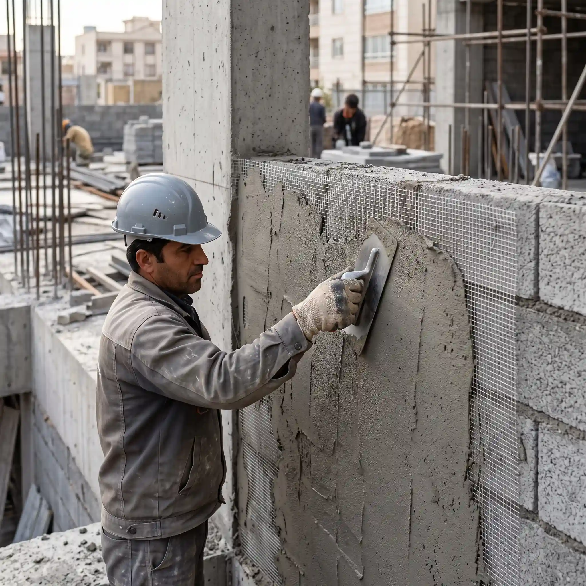 خرید پلاستر پایه سیمانی نوین وال مش با اطمینان و امنیت ابنیه