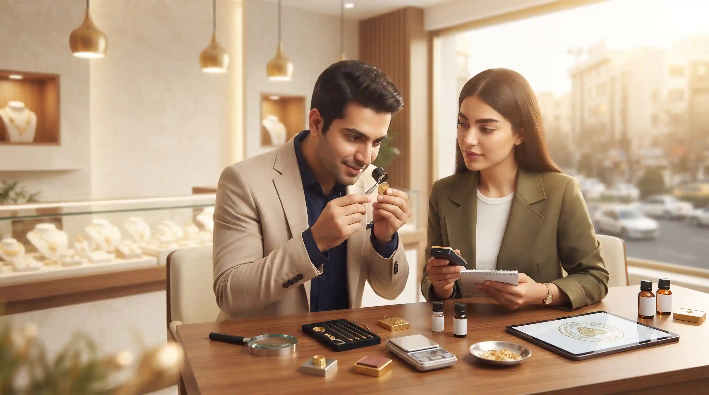 🔍 روشهای تشخیص عیار، شناسایی طلای تقلبی و عیارسنجی