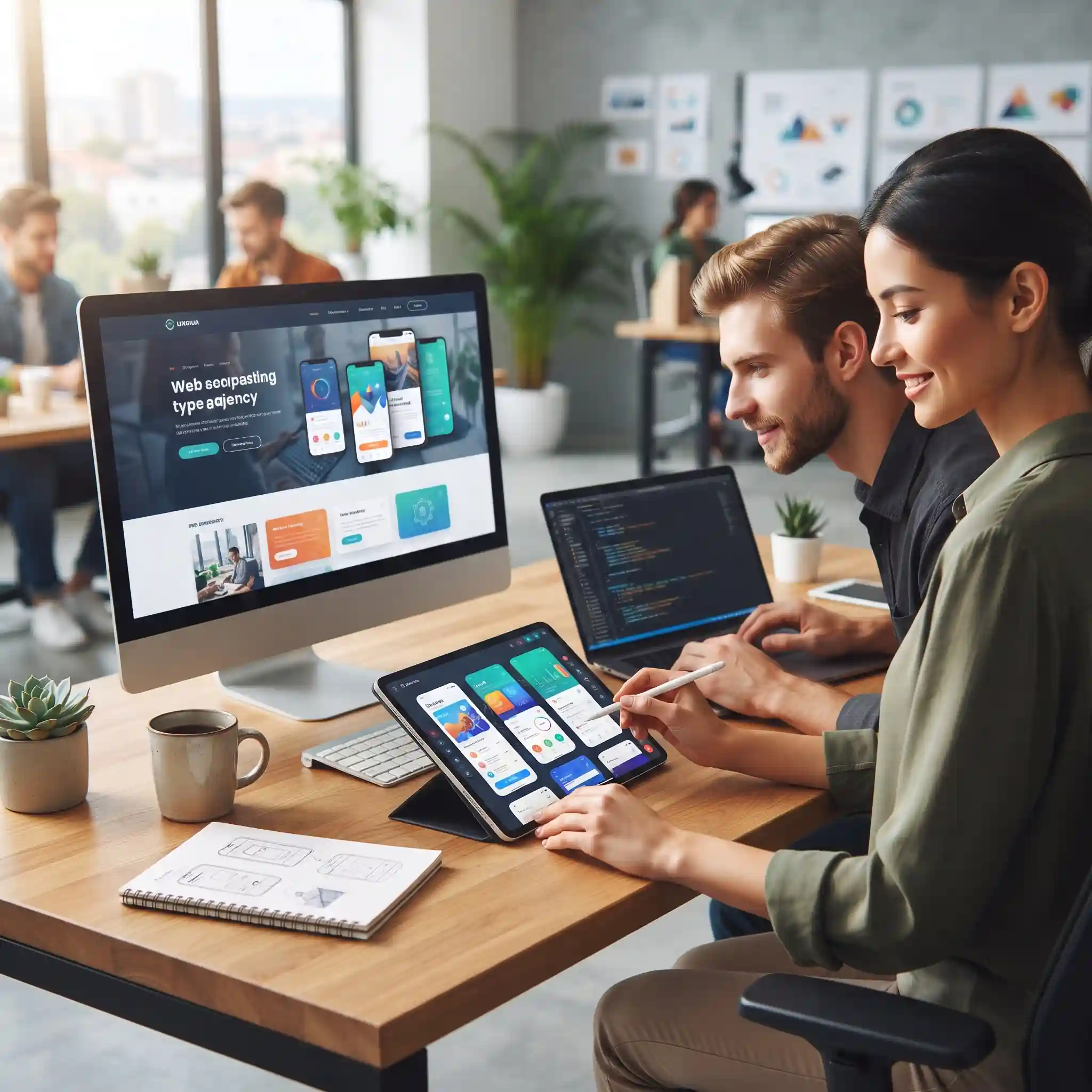 توسعه اپلیکیشن و وب با طراحی UI و UX حرفه‌ای برای کسب‌وکار شما