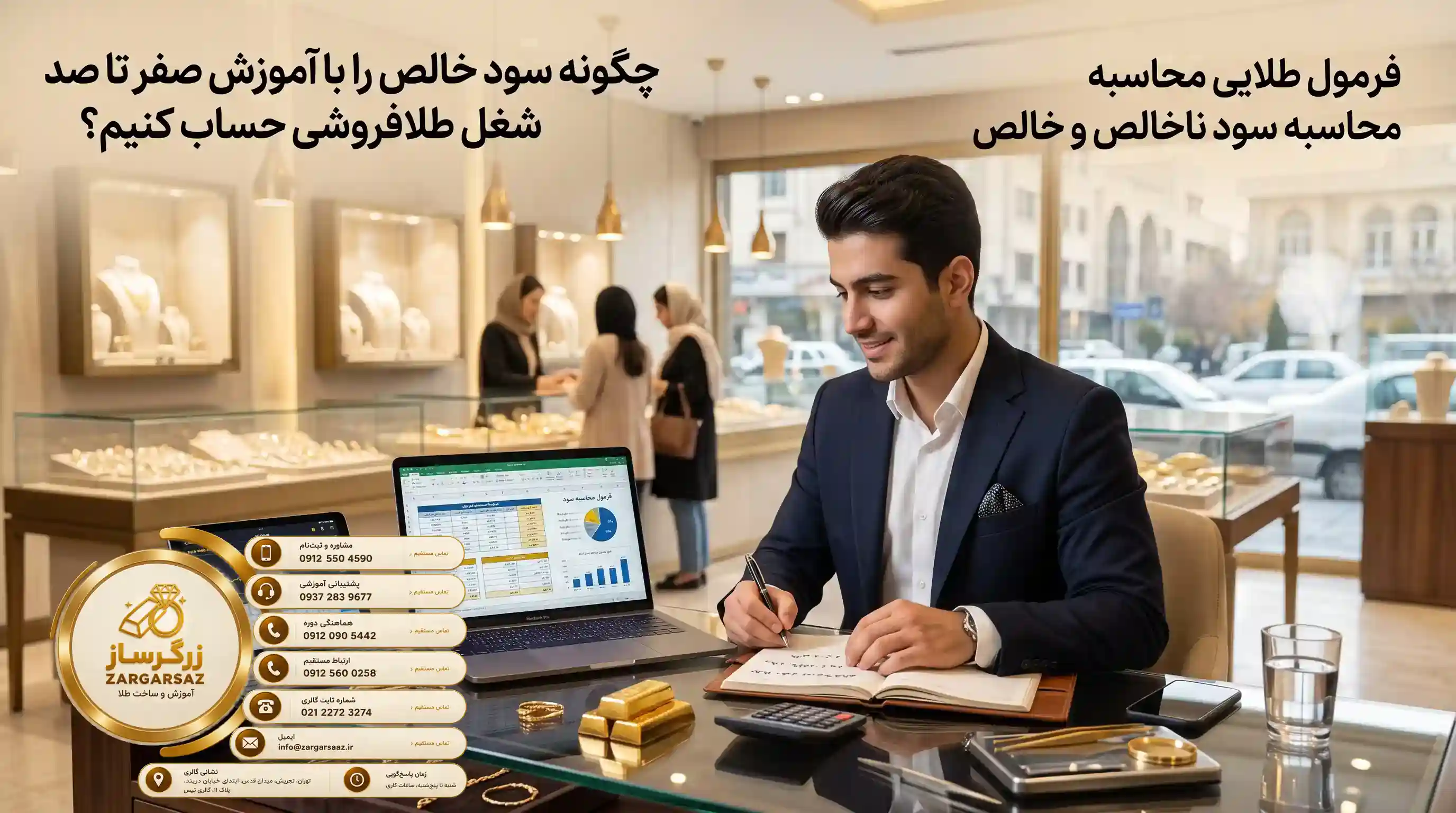⚖️ فرمول طلایی محاسبه سود ناخالص و خالص