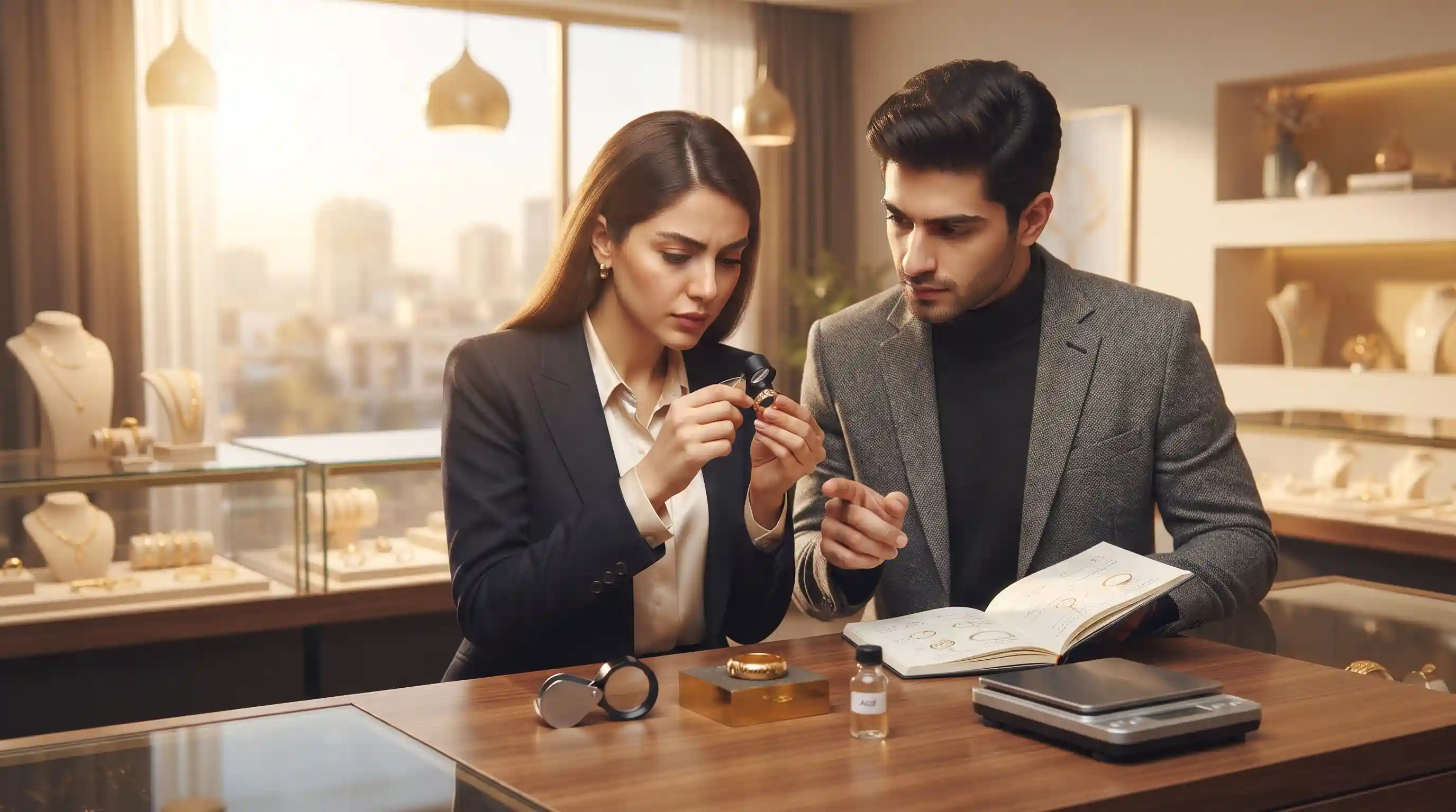 روش تشخیص طلا از بدل در آموزش صفر تا صد شغل طلافروشی تخصصی