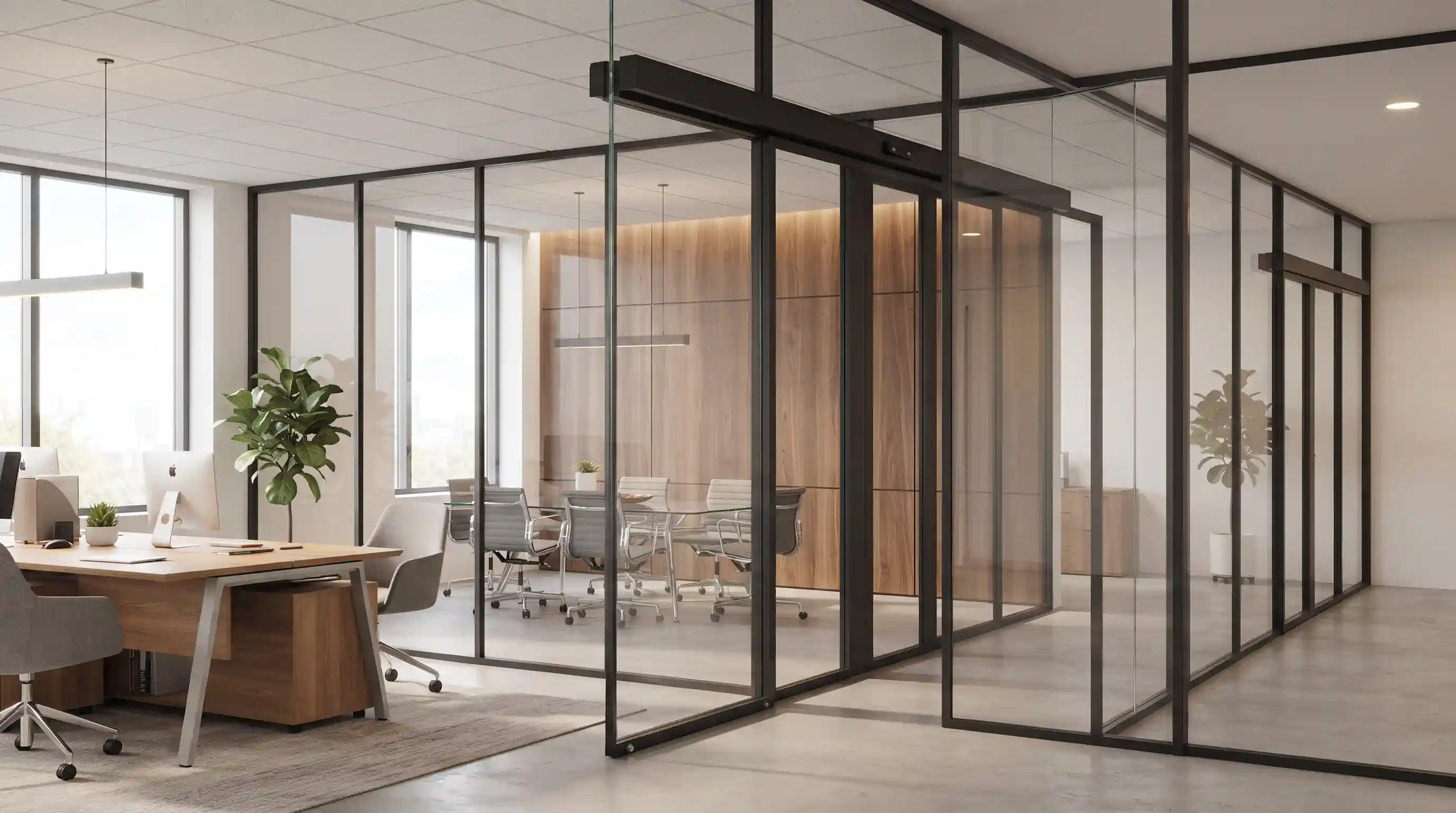 ⚙️ فرآیند مهندسی نصب، اجرا و نقش درب&zwnj;های اتوماتیک در پارتیشن