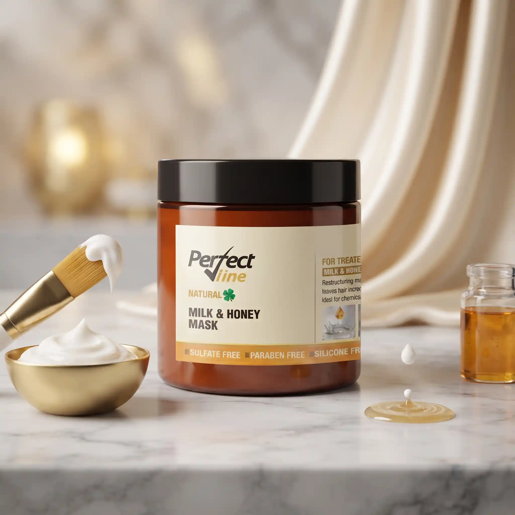 ماسک موی شیر وعسل پرفکت ﻻین | Perfect Line Milk & Honey Mask با فرمولاسیون تخصصی ایتالیایی