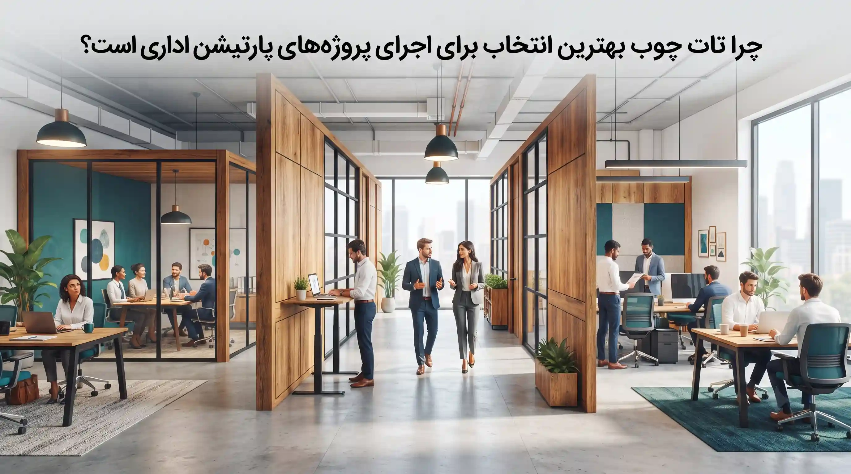 🏆 چرا تات چوب بهترین انتخاب برای اجرای پروژههای پارتیشن اداری است؟