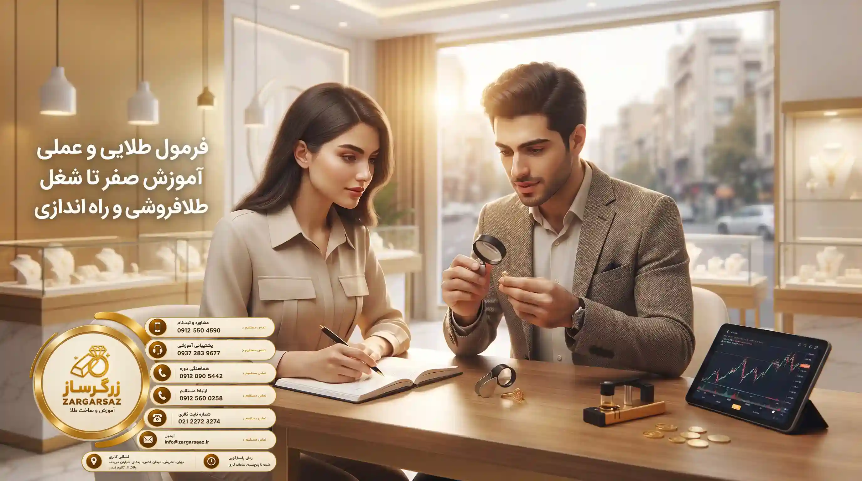 فرمول طلایی و عملی آموزش صفر تا صد شغل طلافروشی و راه اندازی