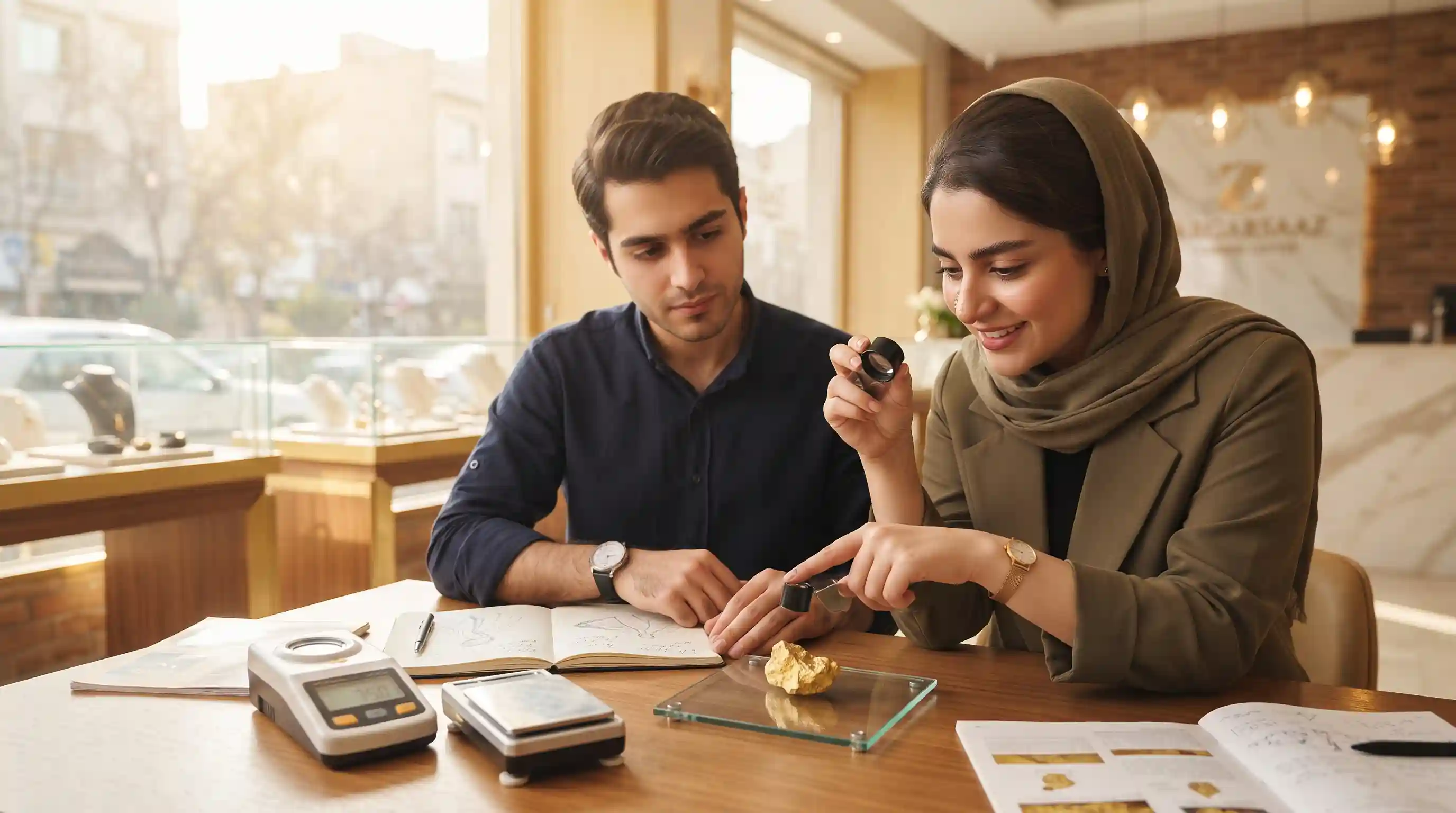 💎 شناخت عیار و ساختار طلای خام در آموزش طلافروشی