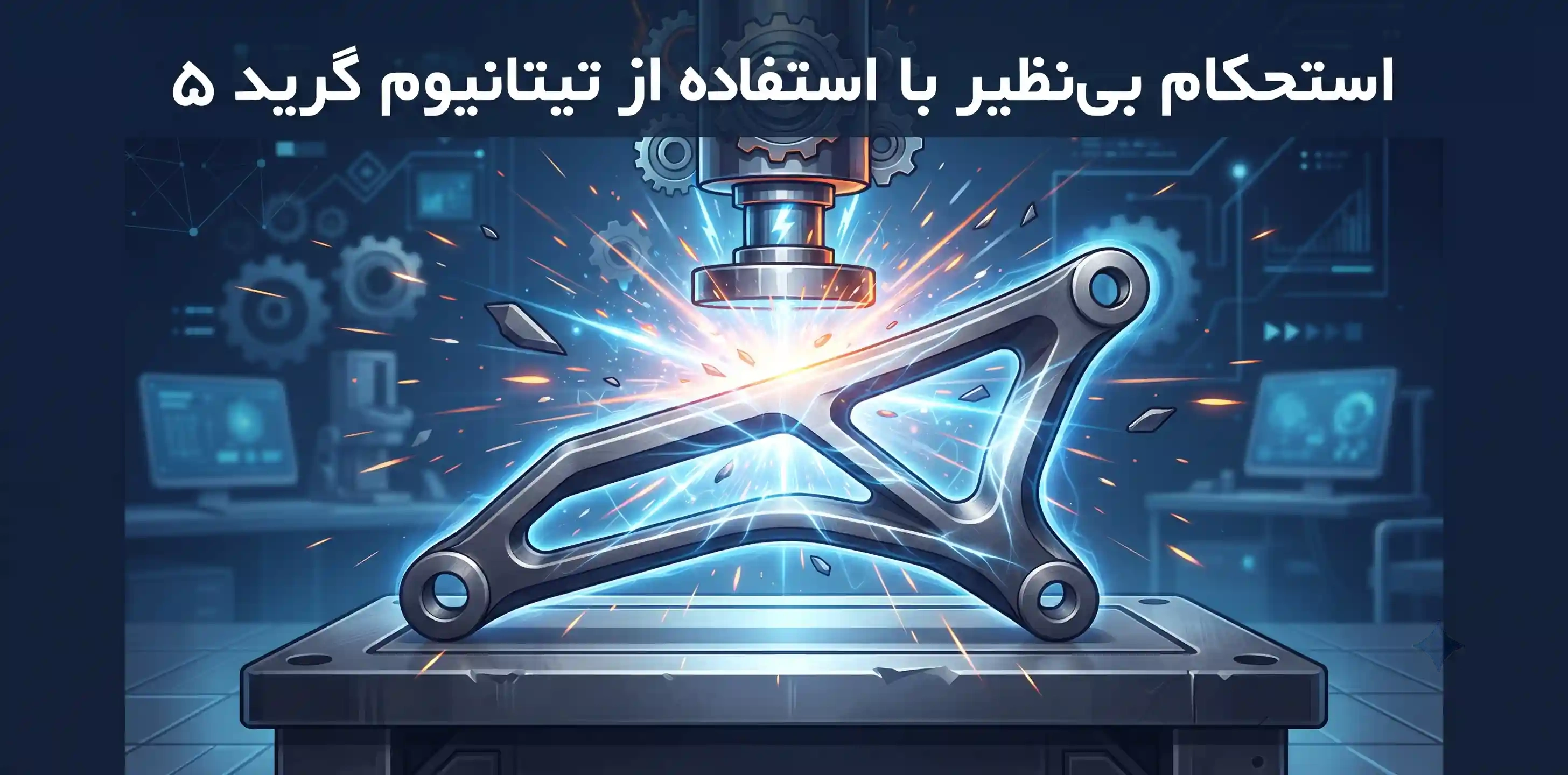 💎 استحکام بینظیر با استفاده از تیتانیوم گرید ۵