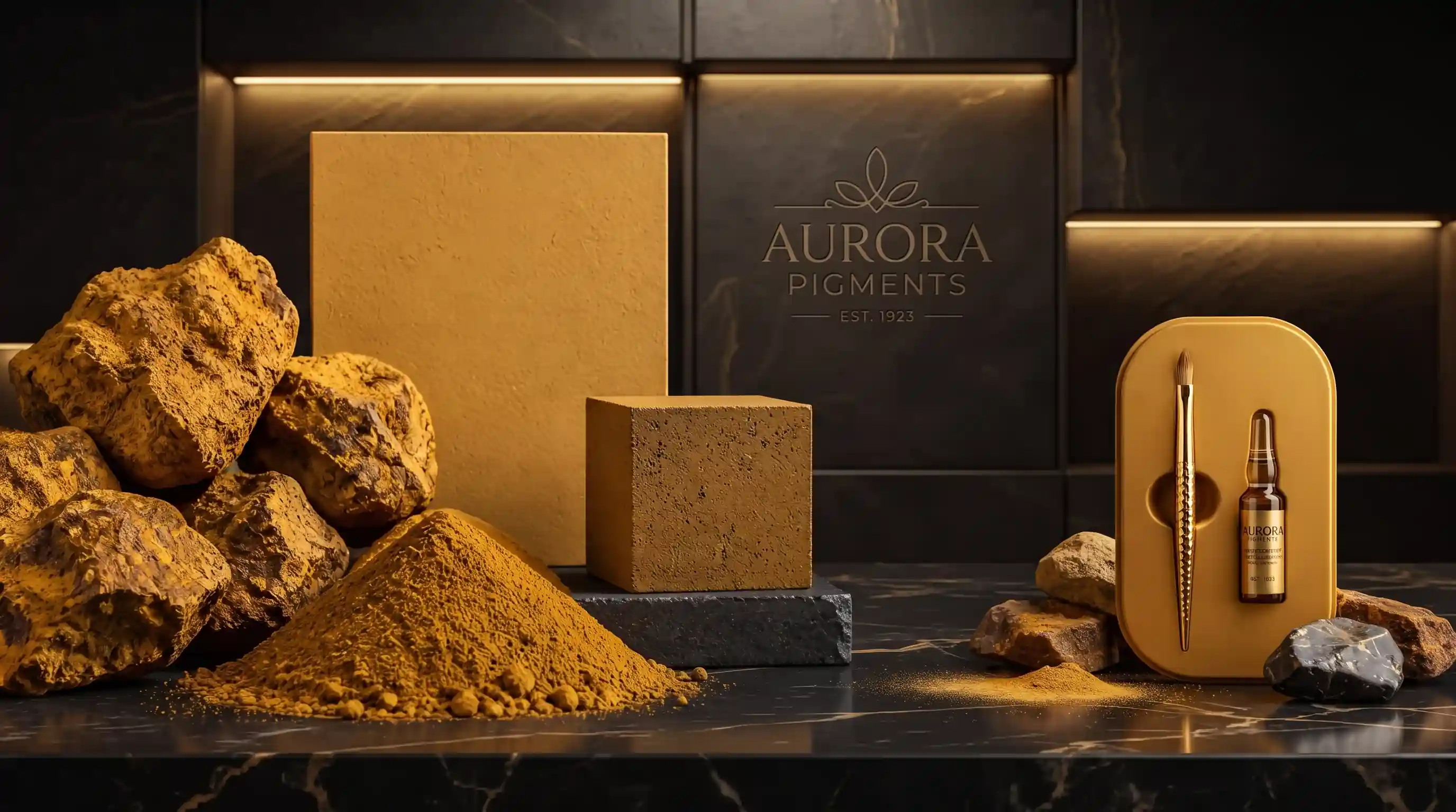 Application of Limonite Oxide (Gol Mash) in the Production of Mosaics and Colored Concretes