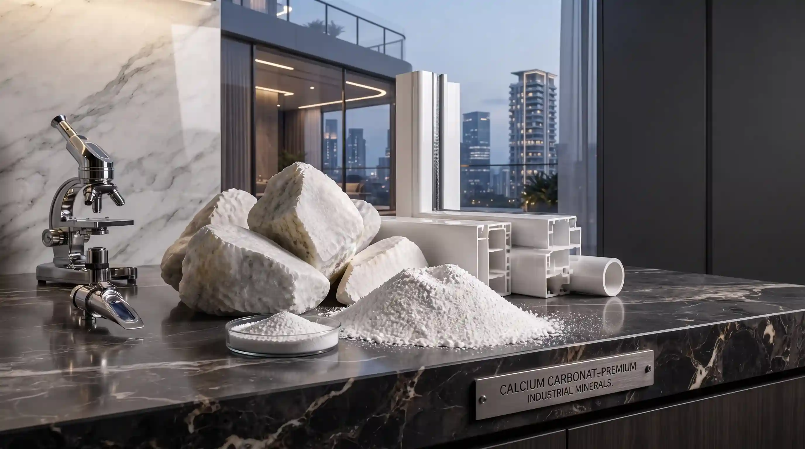 The Role of Calcium Carbonate in the Paint, Paper, Adhesive, and Engineered Stone Industries