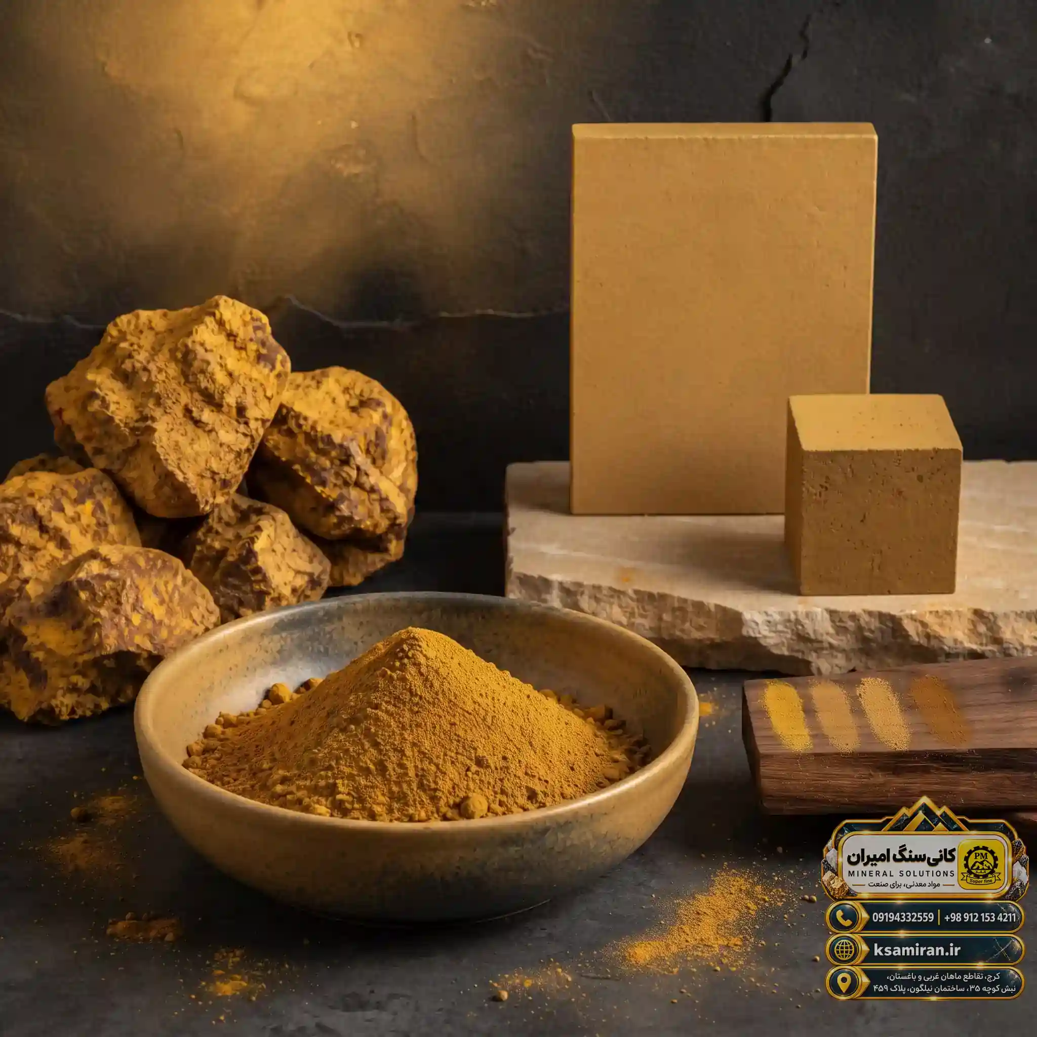 تهیه کنید اکسید لیمونیت (گل ماش) را با کیفیت تضمینی