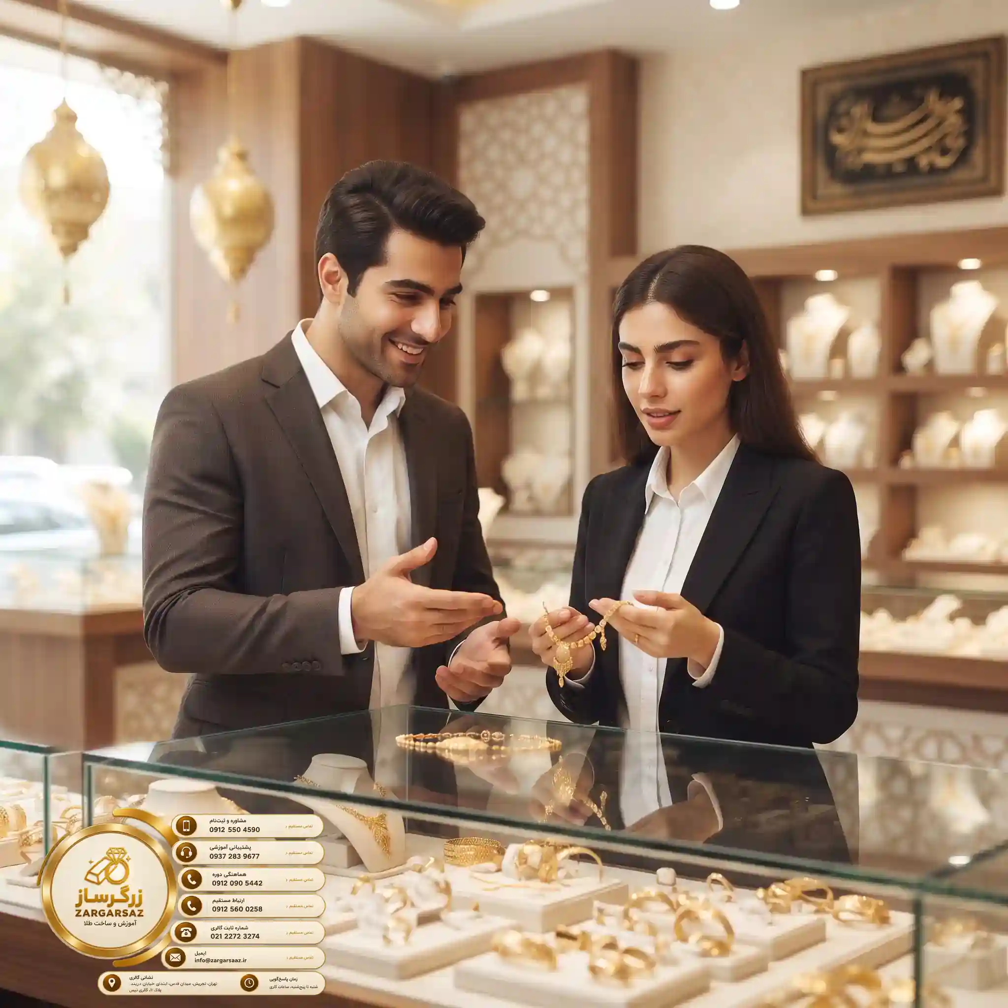 مهارت‌های پول‌ساز در آموزش صفر تا صد شغل طلافروشی مدرن