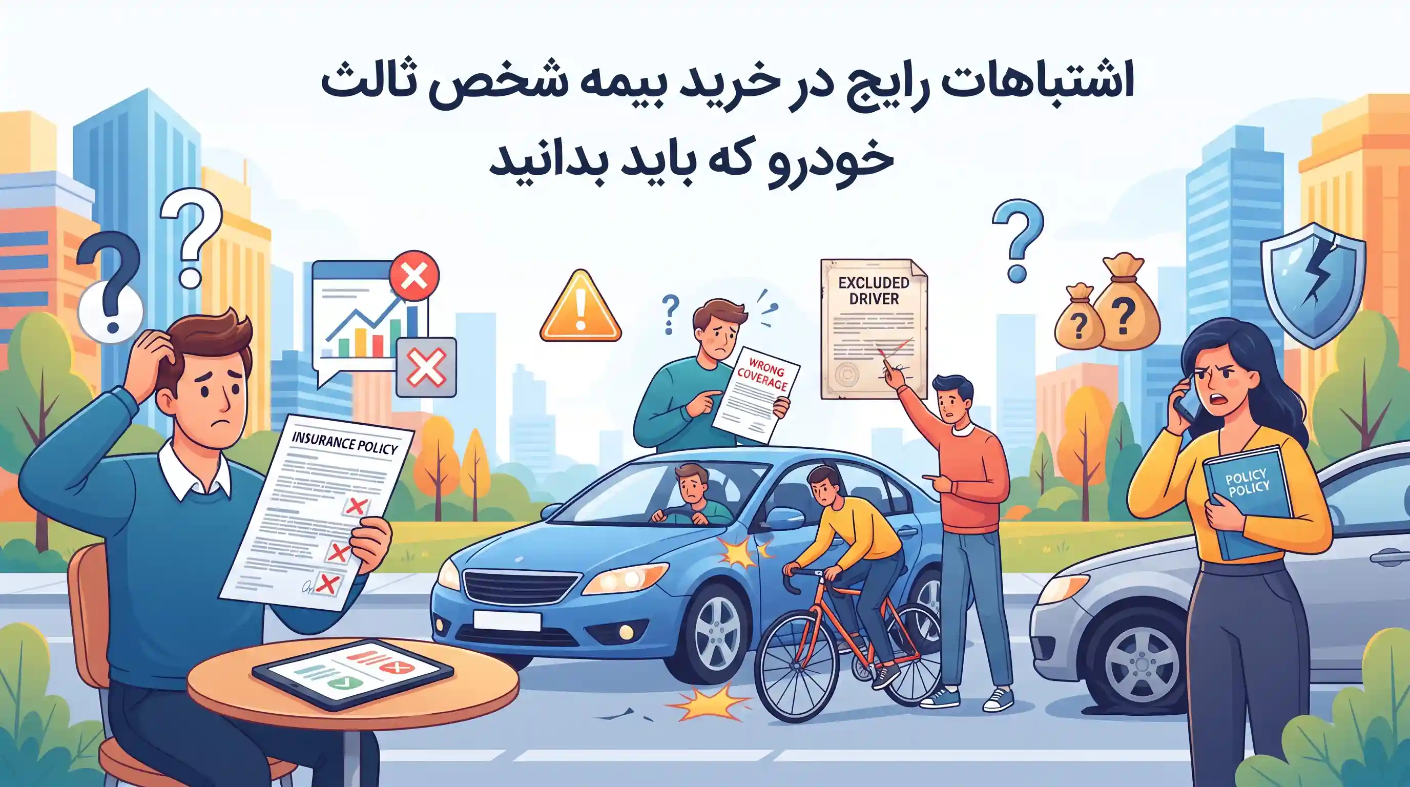 اشتباهات رایج در خرید بیمه شخص ثالث خودرو که باید بدانید