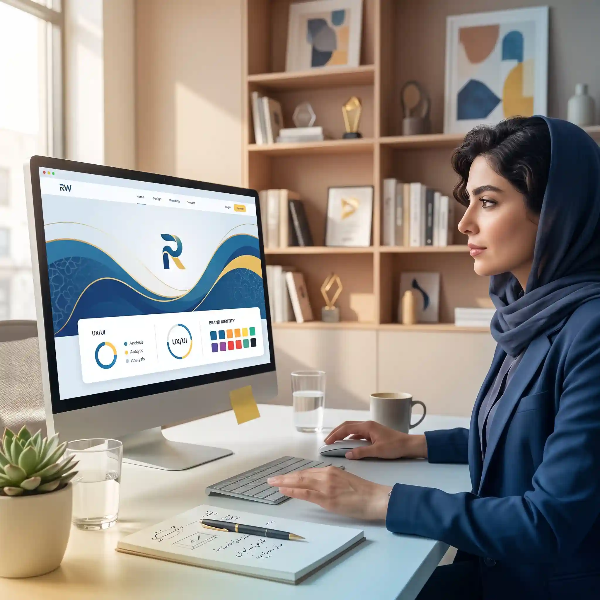 ارتقای تجربه کاربری با طراحی سایت و هویت بصری برند