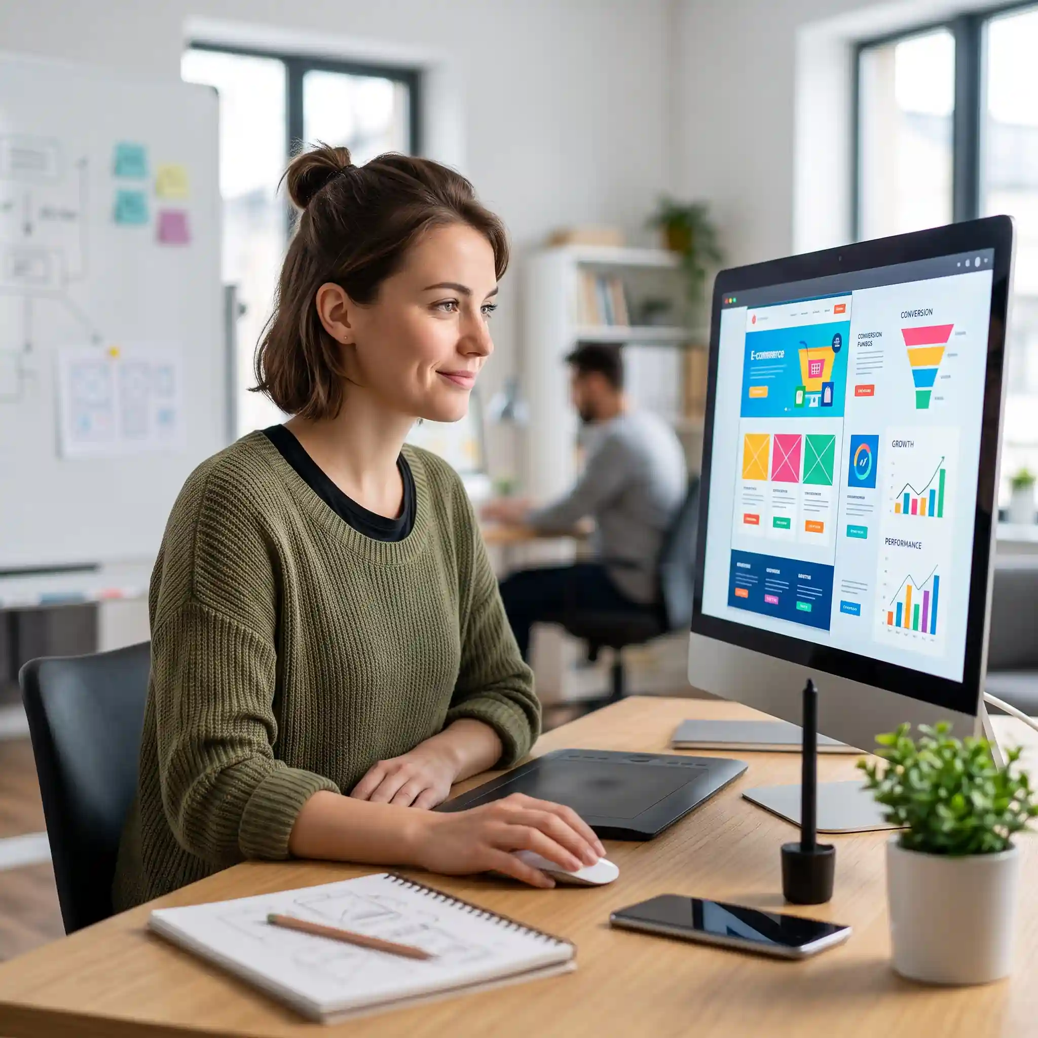نرخ تبدیل بالا با طراحی UI و UX و سئوی تخصصی کارشناسان ما