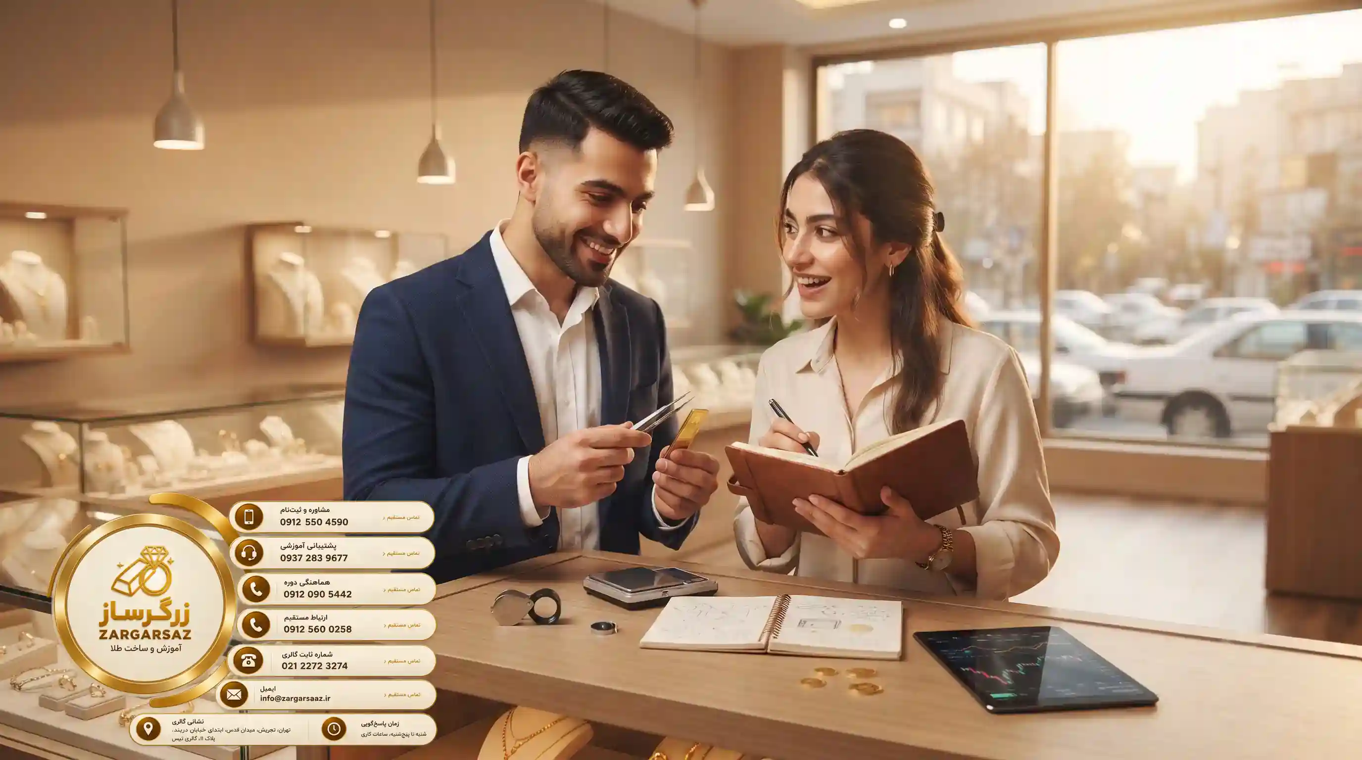مزایای ویژه دوره آموزش صفر تا صد شغل طلافروشی برای جوانان