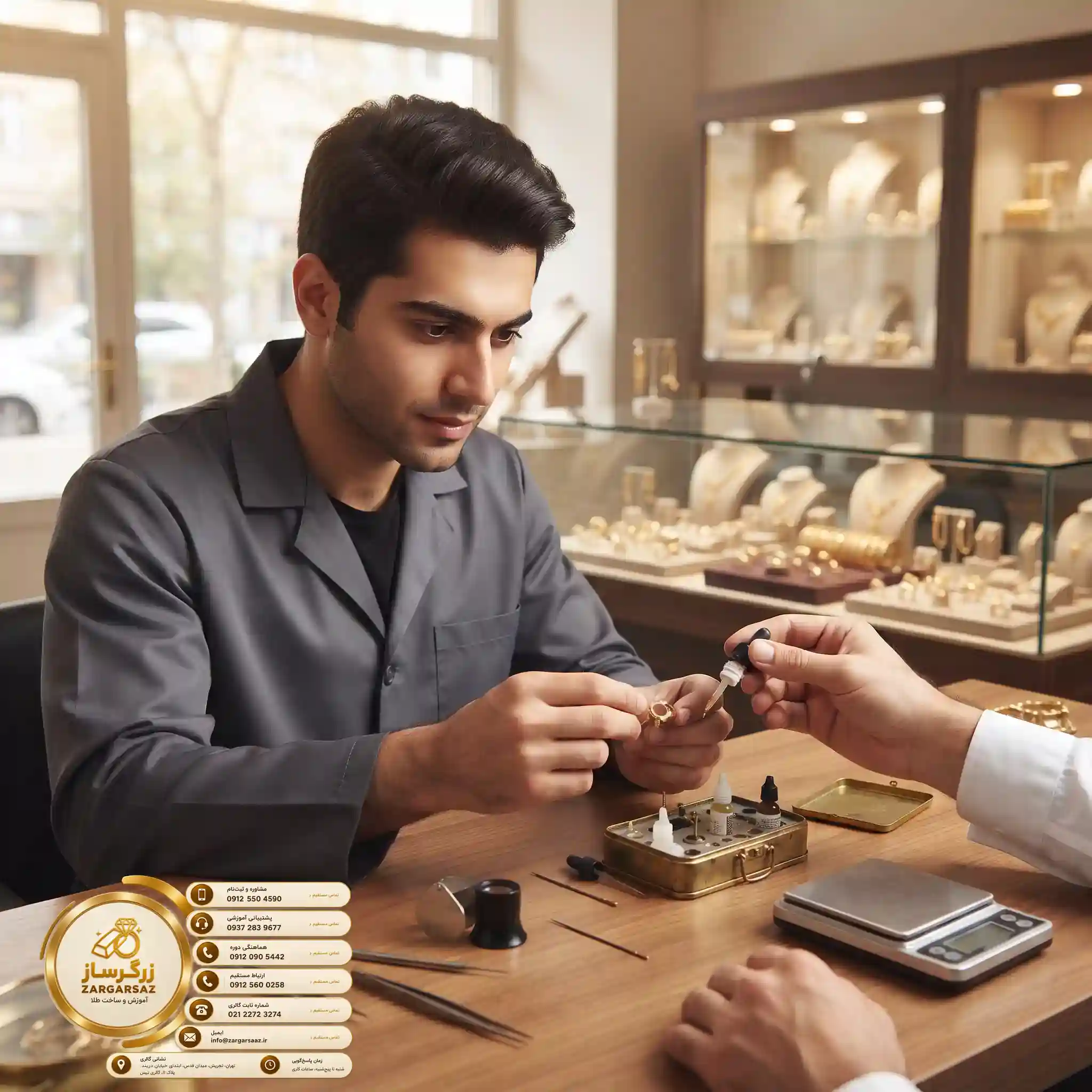 با دوره آموزش طلافروشی اصول عیار کردن طلا را بیاموزید