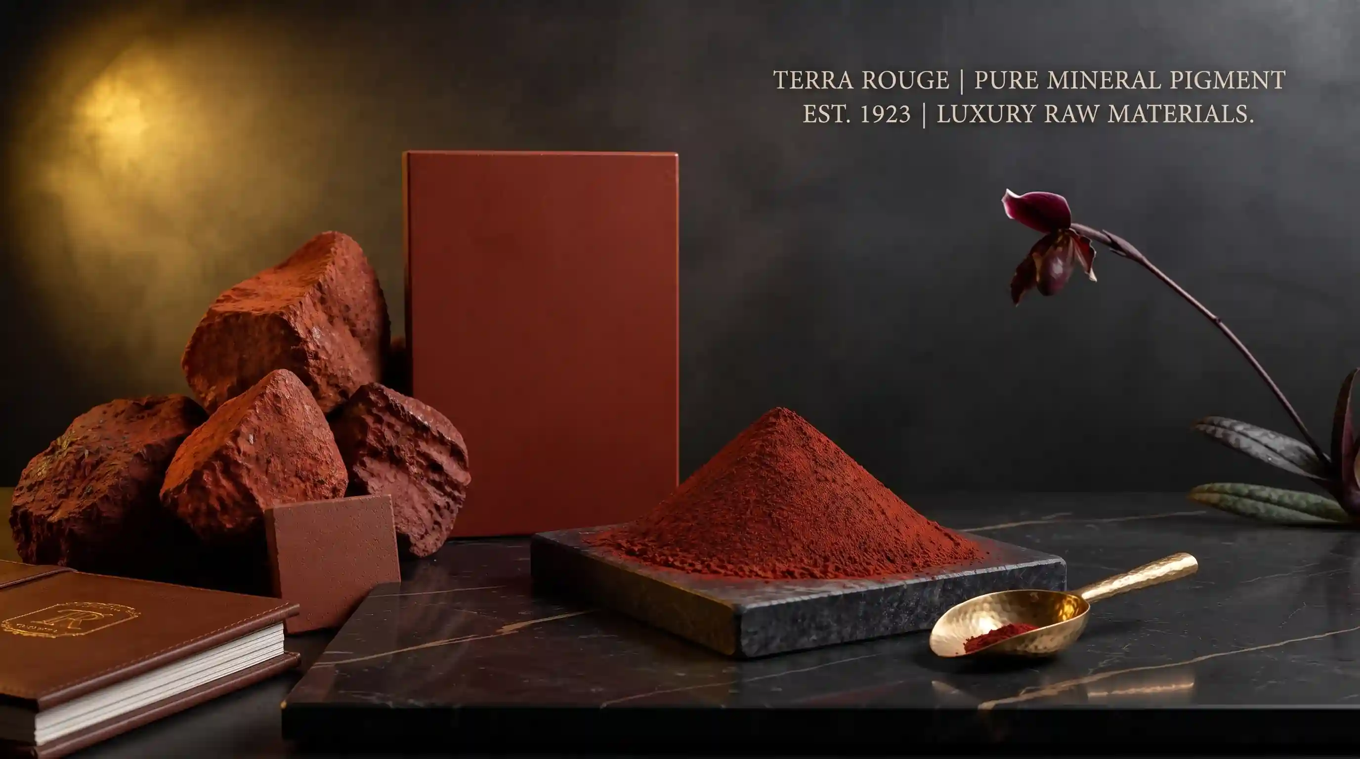 Application of red iron oxide (ochre) in ceramic products