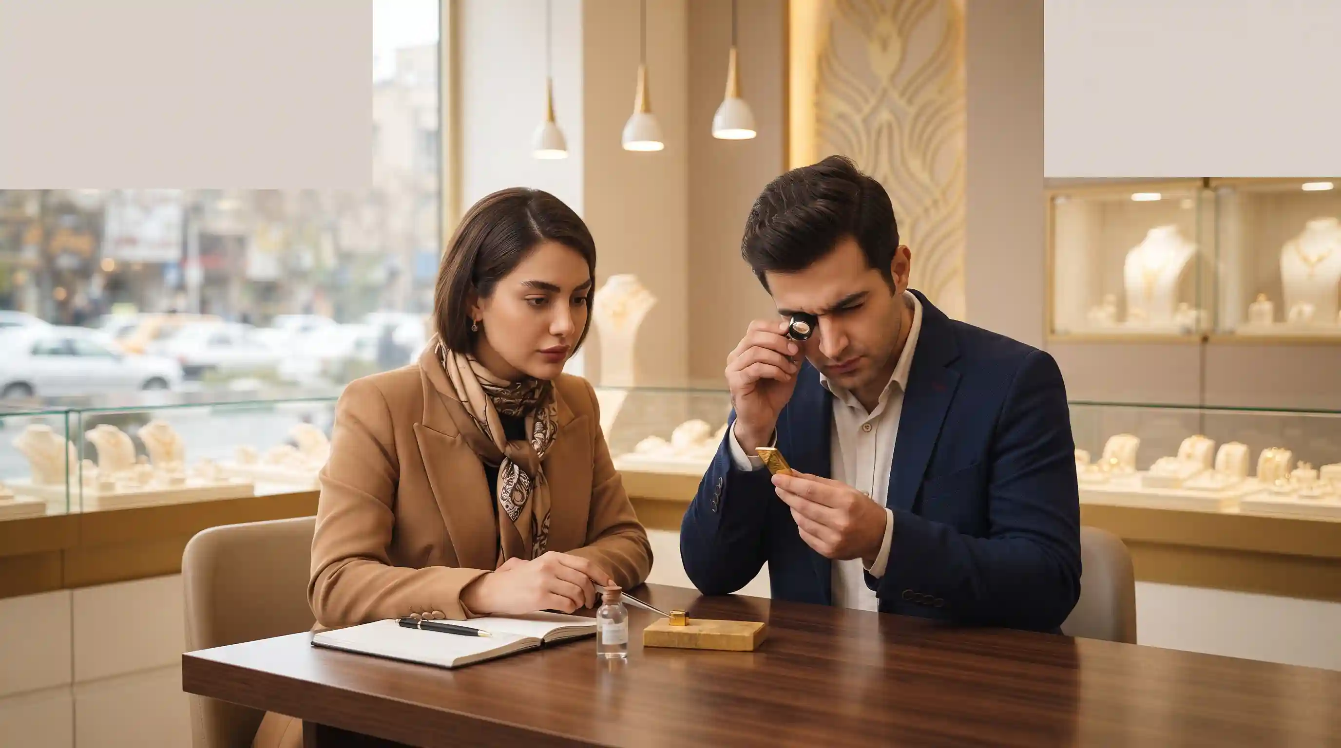 💎 عیارشناسی، تشخیص طلا از بدل و مهارتهای فنی طلافروشی