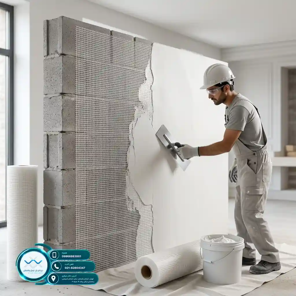 مدیریت هزینه اجرای وال مش با پلاسترهای پایه گچی درجه یک