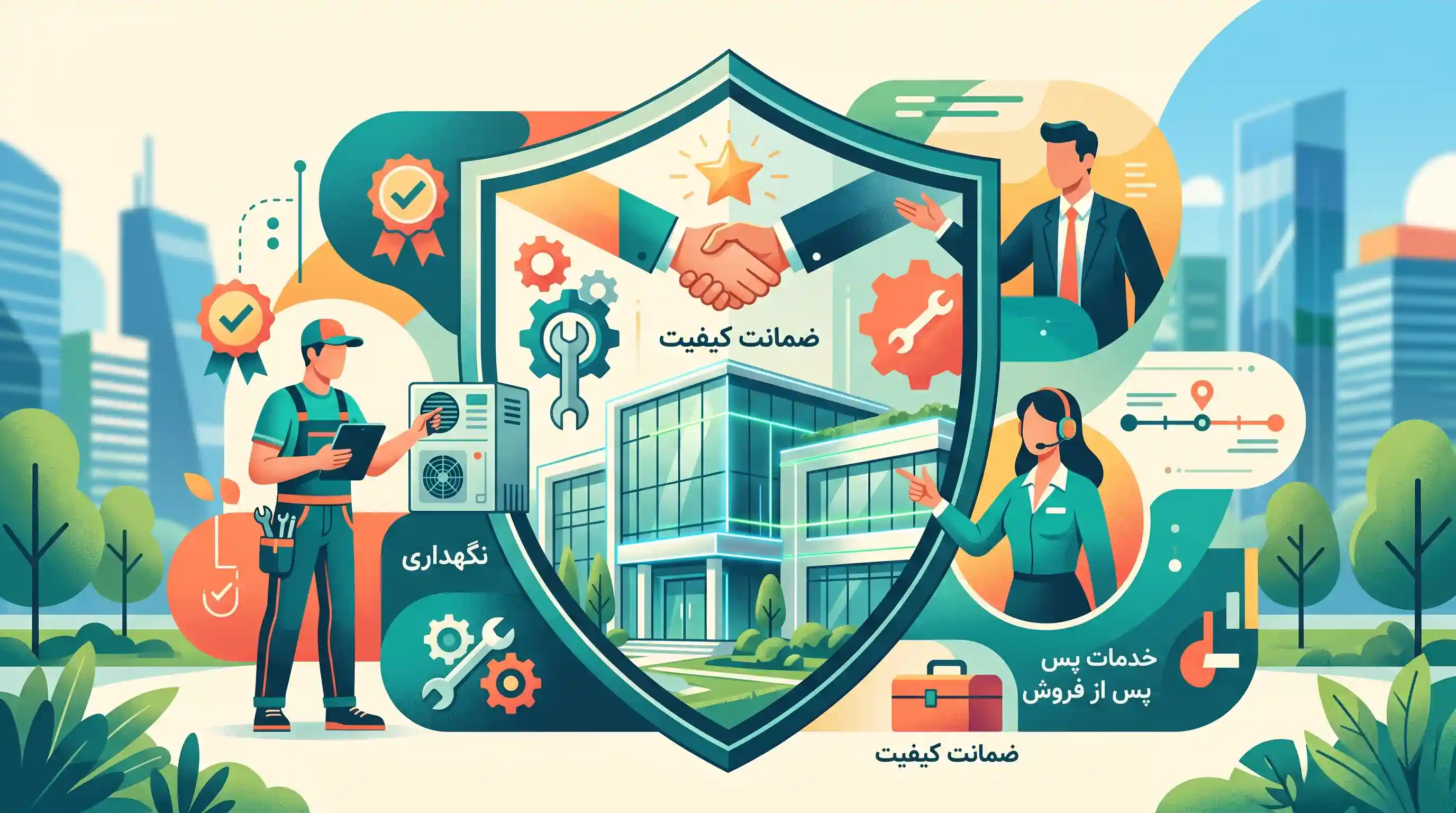 🛡️ نگهداری، خدمات پس از فروش و ضمانت کیفیت اداری سازه