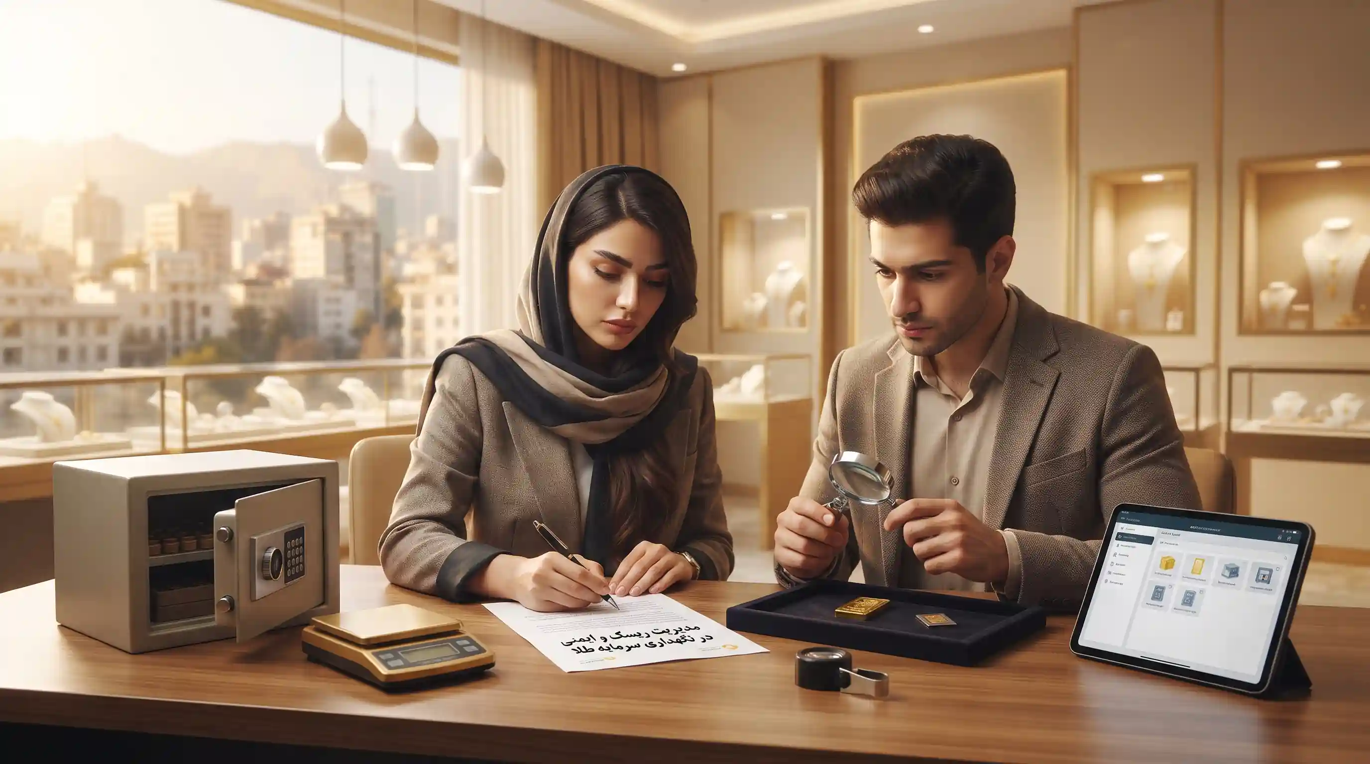 🛡️ مدیریت ریسک و ایمنی در نگهداری سرمایه طلا