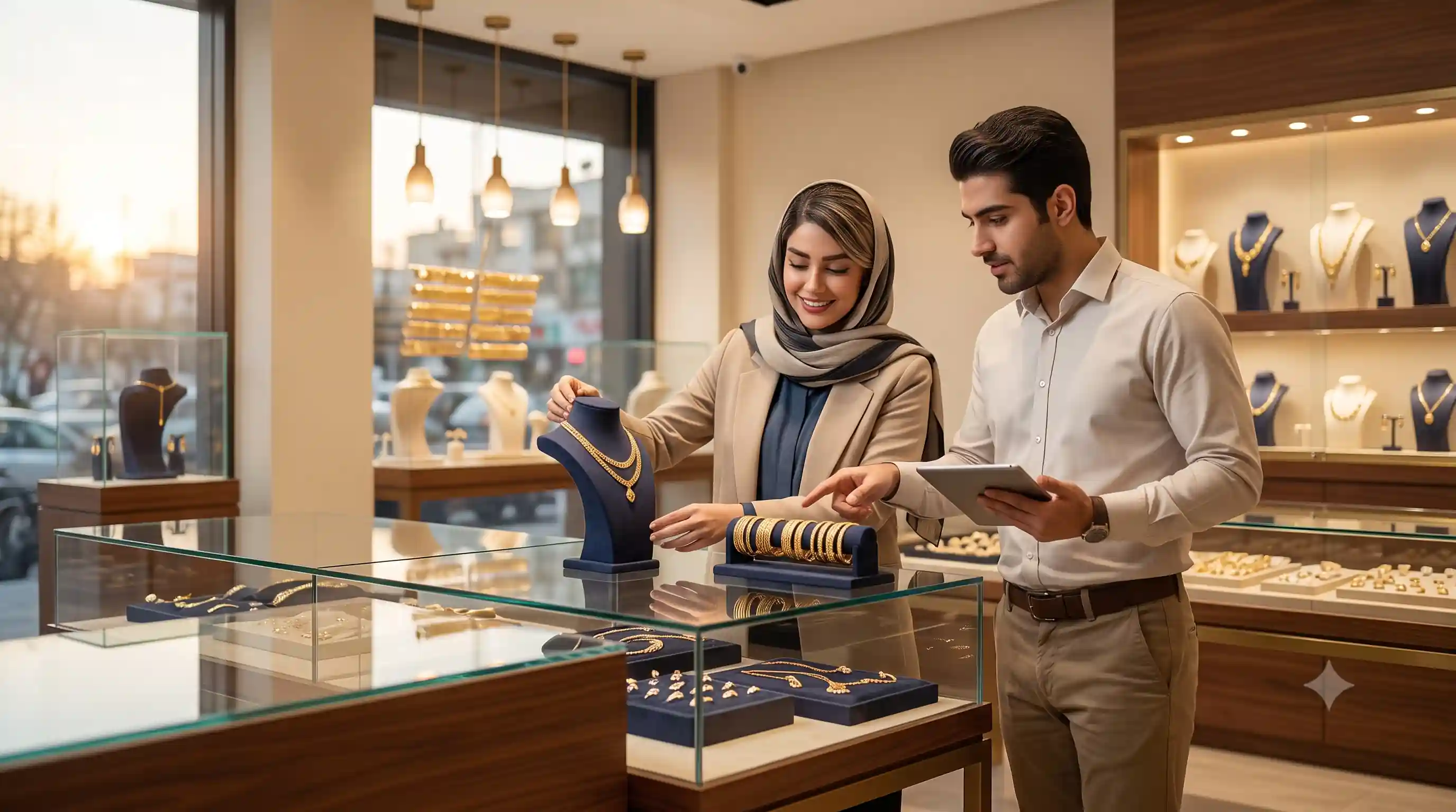 🏬 مهارتهای کلیدی در مدیریت و ویترینداری مغازه طلافروشی