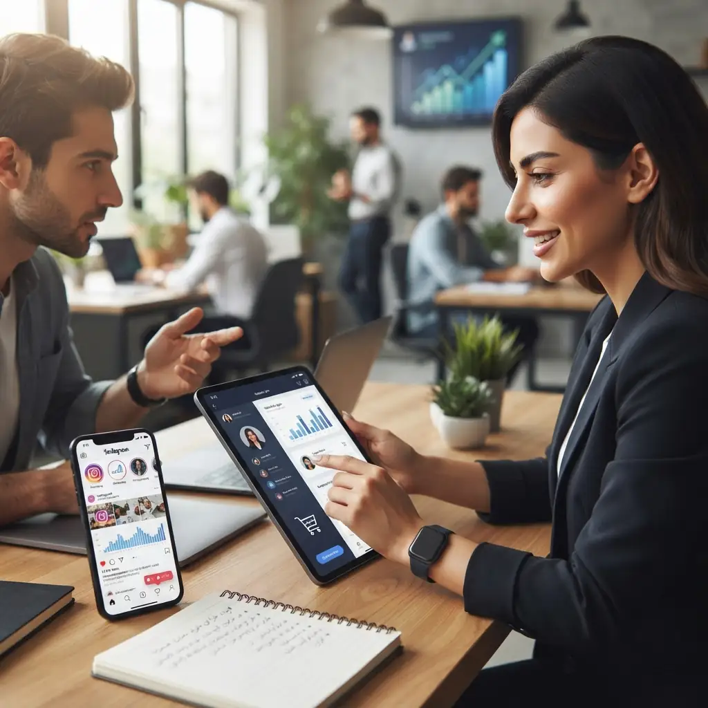 خدمات طراحی اپلیکیشن موبایل و مدیریت سوشال مدیا با رسا وب