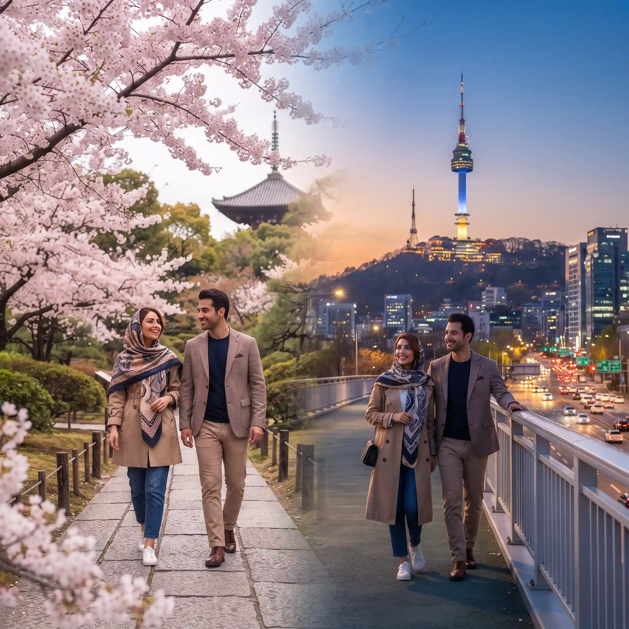 بررسی قیمت تور ژاپن و کره جنوبی با دایان تک برای سفری رویایی