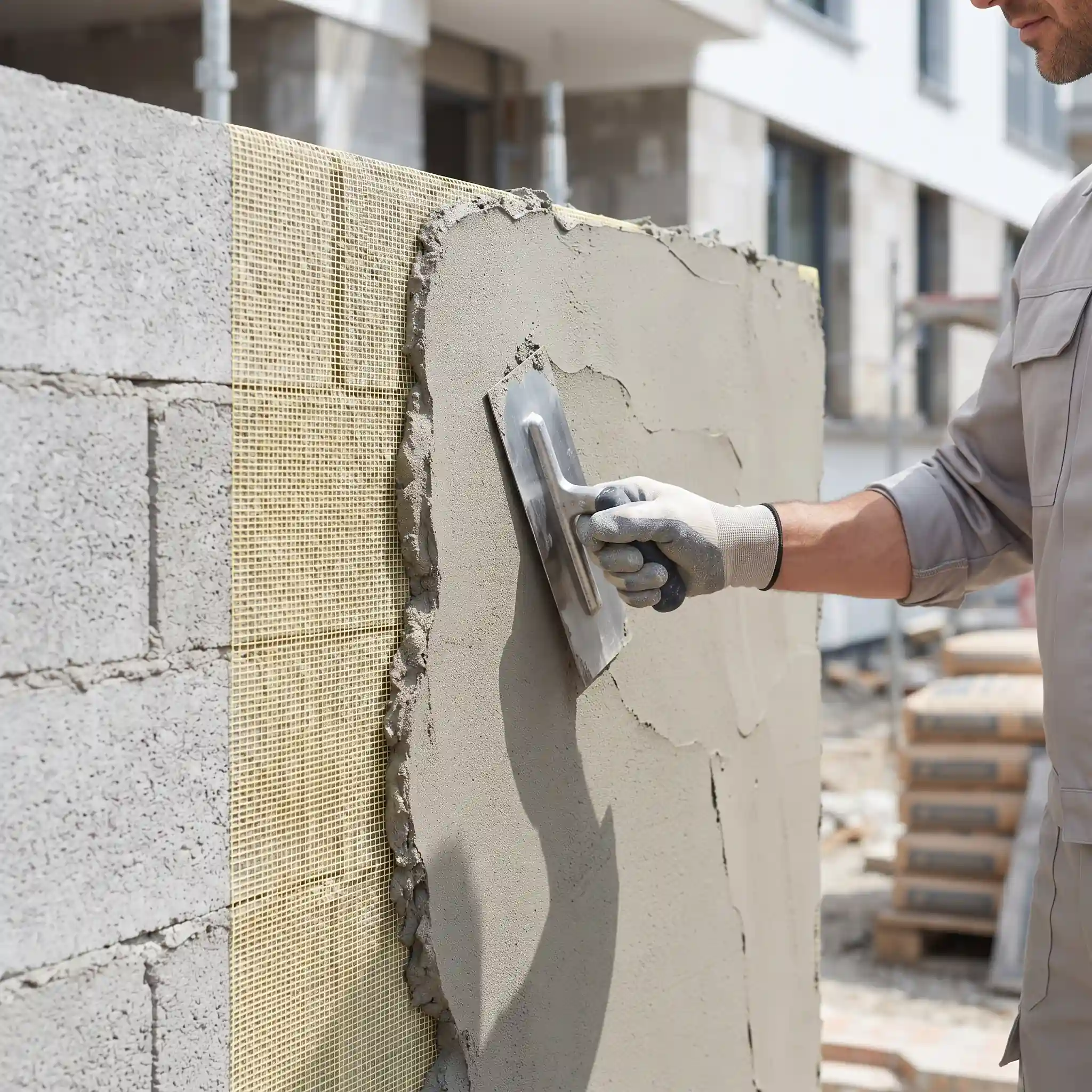 خرید پلاستر پایه سیمانی نوین وال مش برای دیوار و زیبایی عمارت