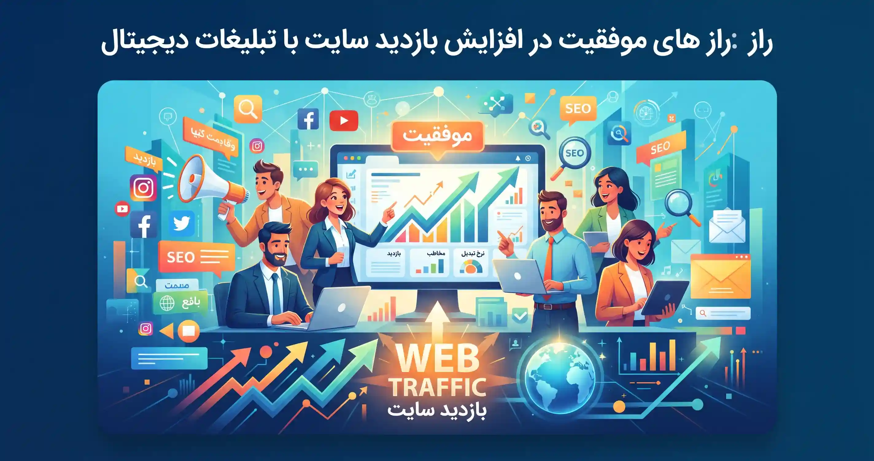 رازهای موفقیت در افزایش بازدید سایت با تبلیغات دیجیتال