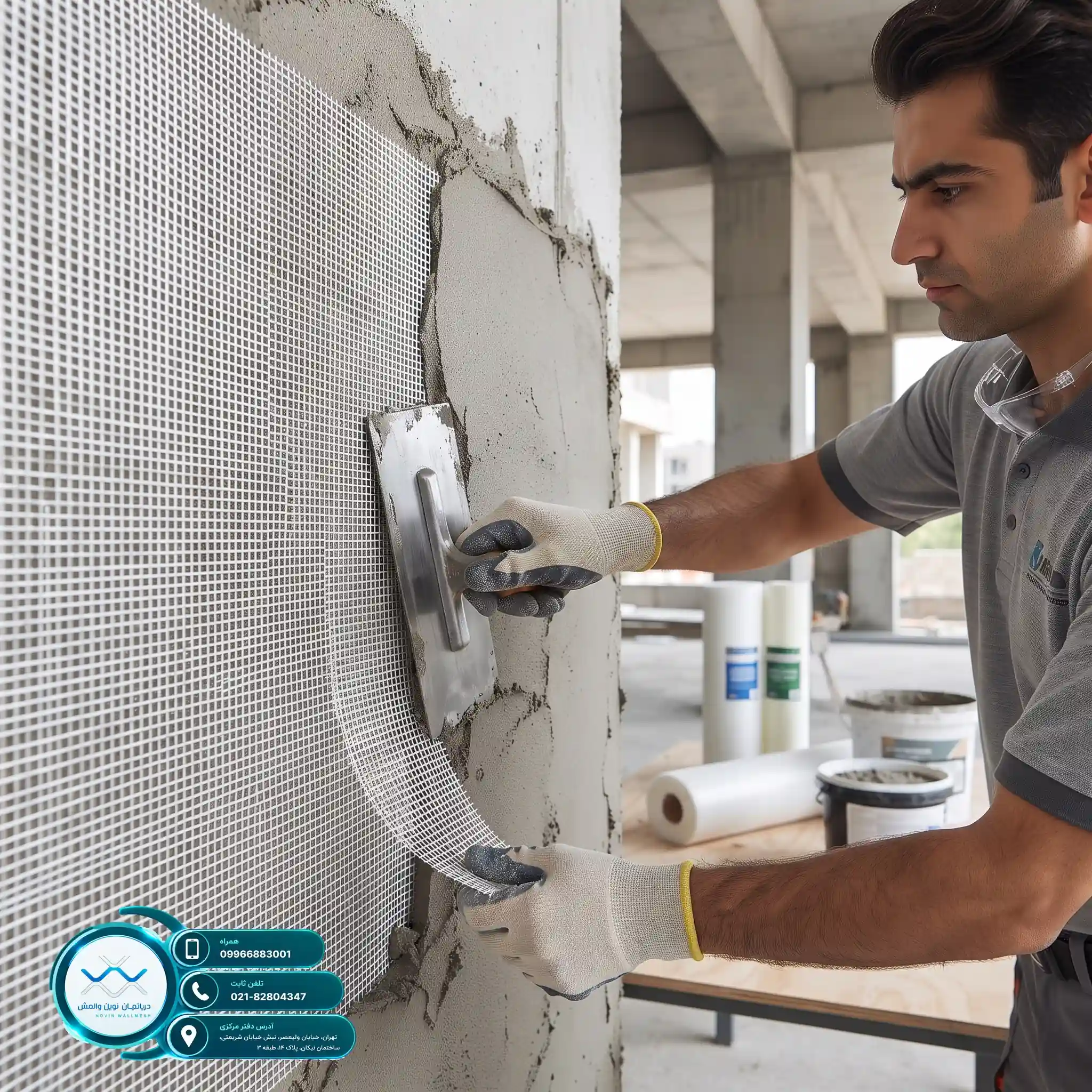 بررسی تخصصی هزینه اجرای وال مش فایبرگلاس Zr-Glass مقاوم