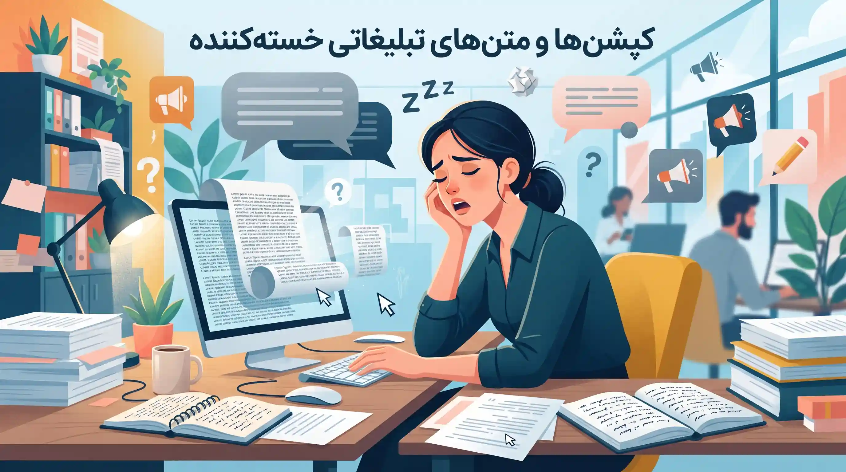 📝 کپشن&zwnj;ها و متن&zwnj;های تبلیغاتی خسته&zwnj;کننده