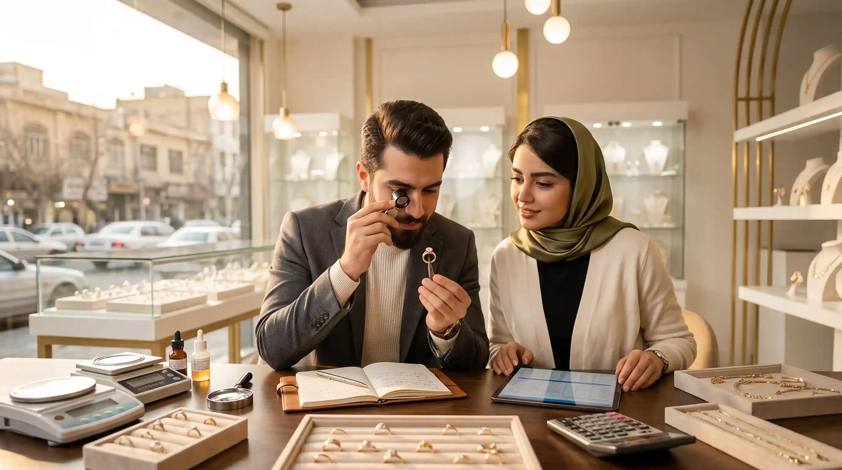 آموزش طلافروشی زرگرساز؛ راهنمای کامل محاسبه ارزش جواهر