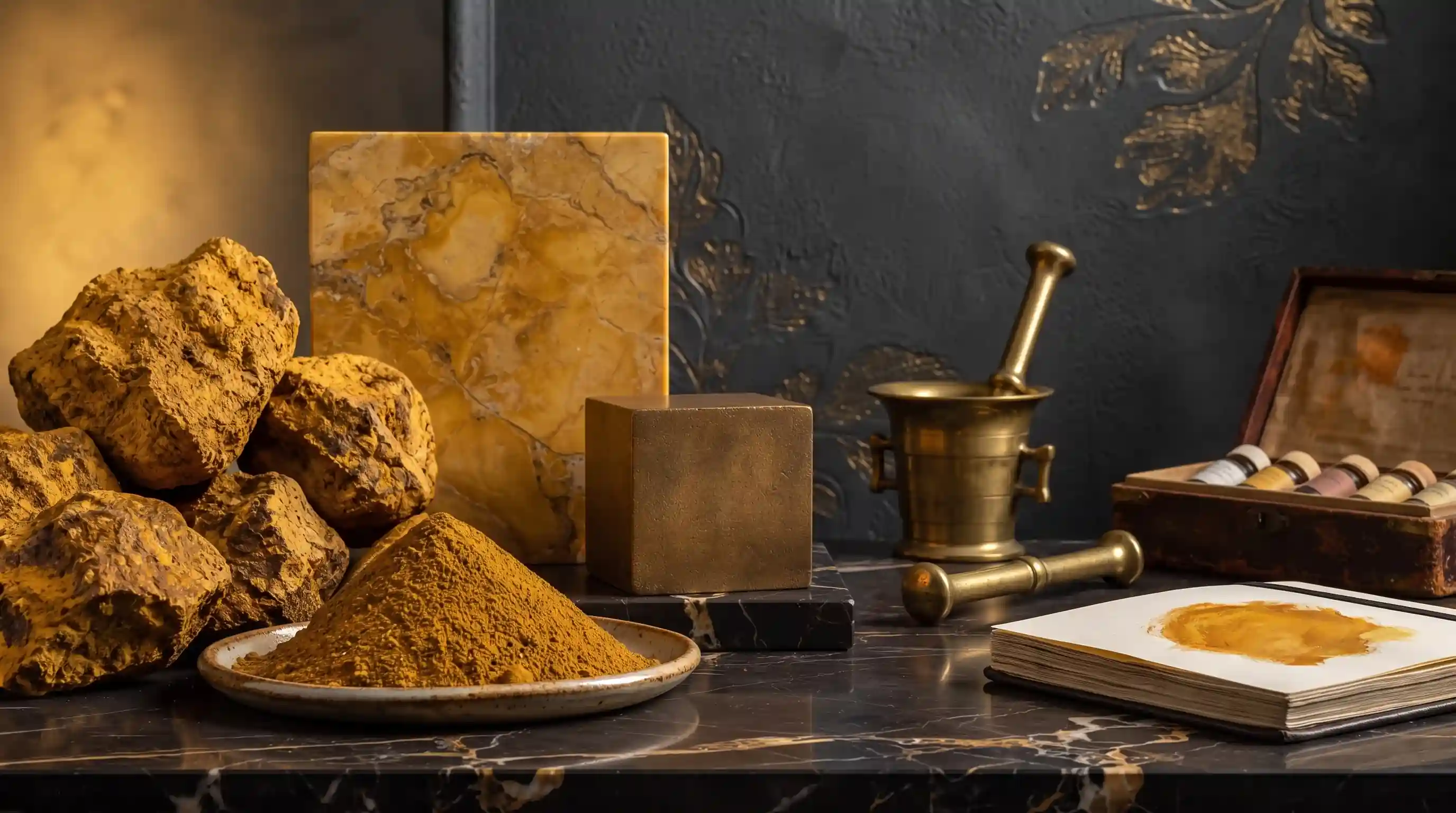 What is the Chemical Analysis of Limonite Oxide (Yellow Ochre)?