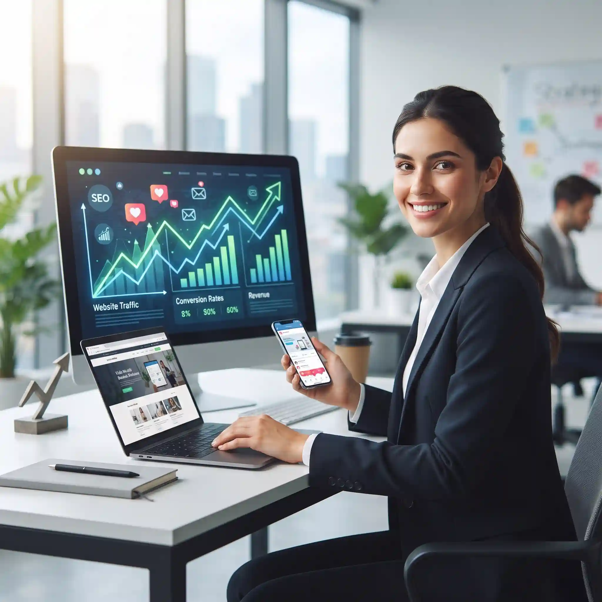 اوج درآمدزایی آنلاین با بازاریابی اینترنتی و سئوی سایت